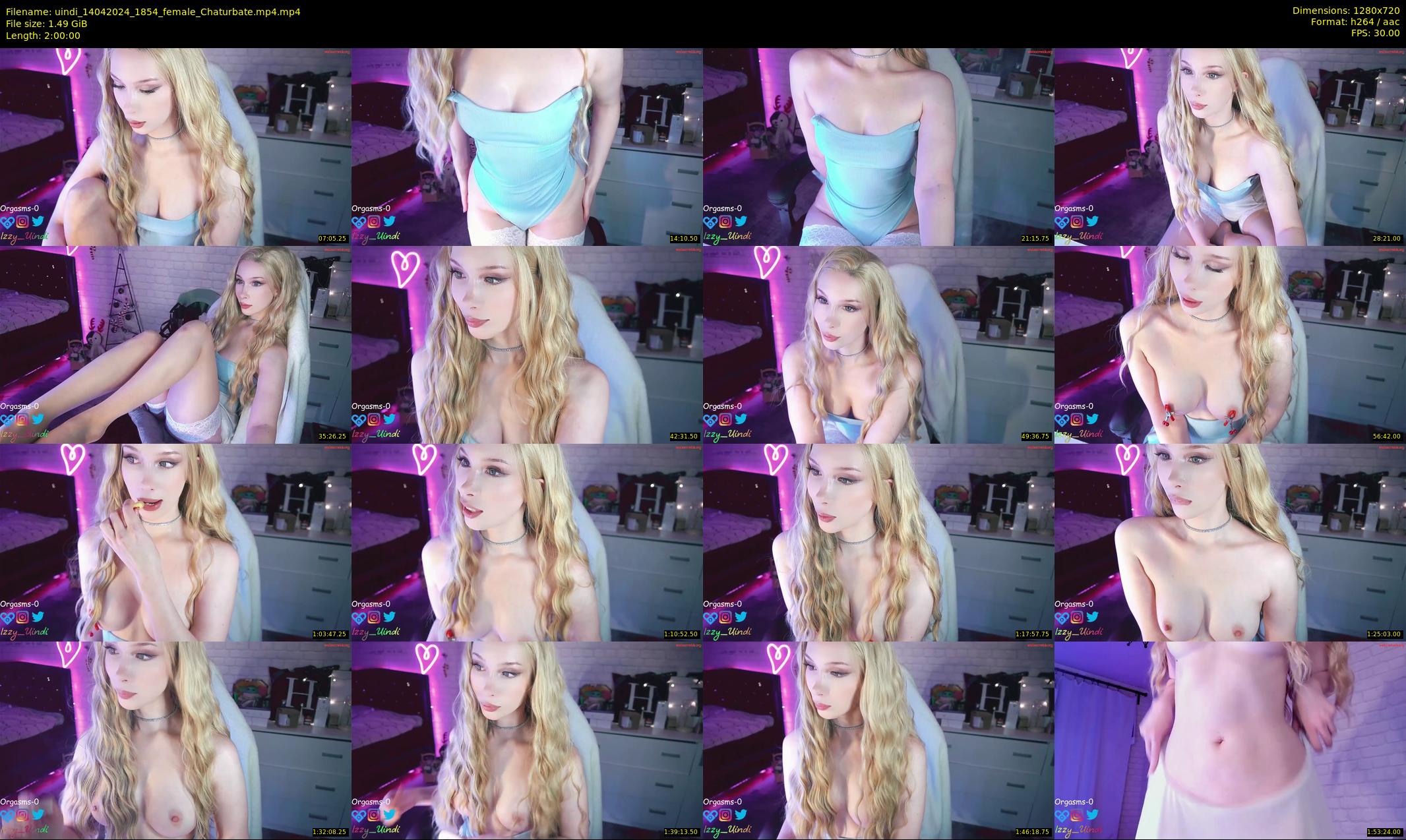 uindi — 120 minute Chaturbate female cam show recording, 720p, Apr 14, 2024