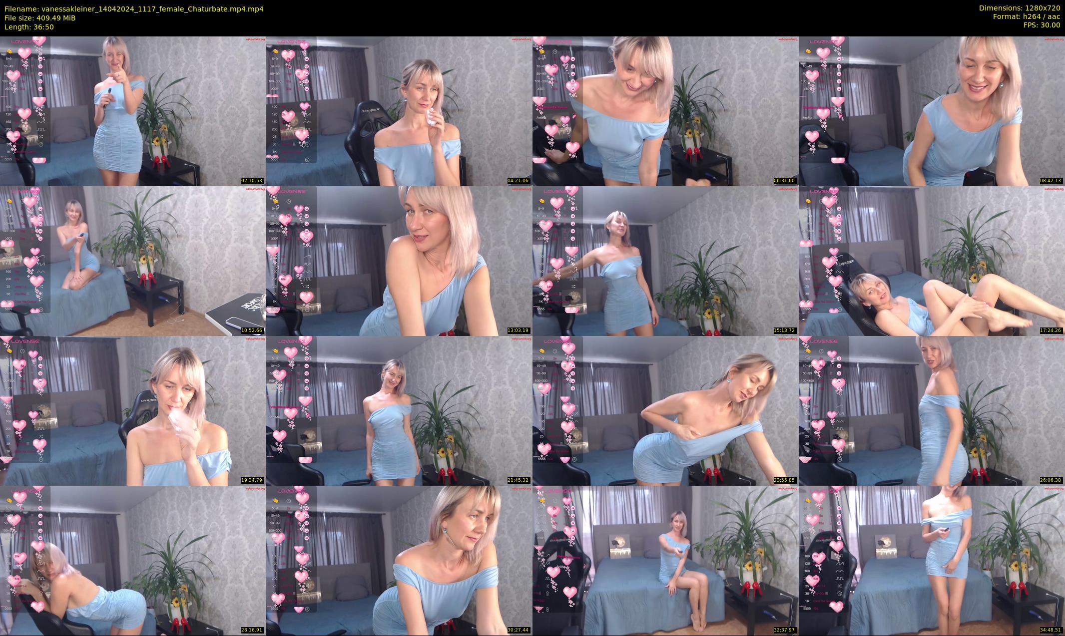 vanessakleiner — 37 minute Chaturbate female cam show recording, 720p, Apr 14, 2024
