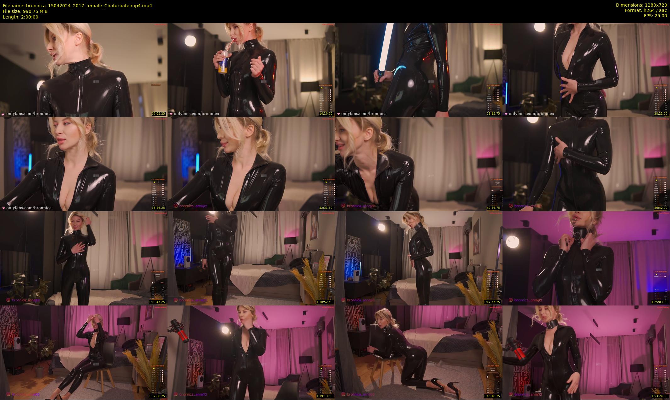 bronnica — 120 minute Chaturbate female cam show recording, 720p, Apr 15, 2024
