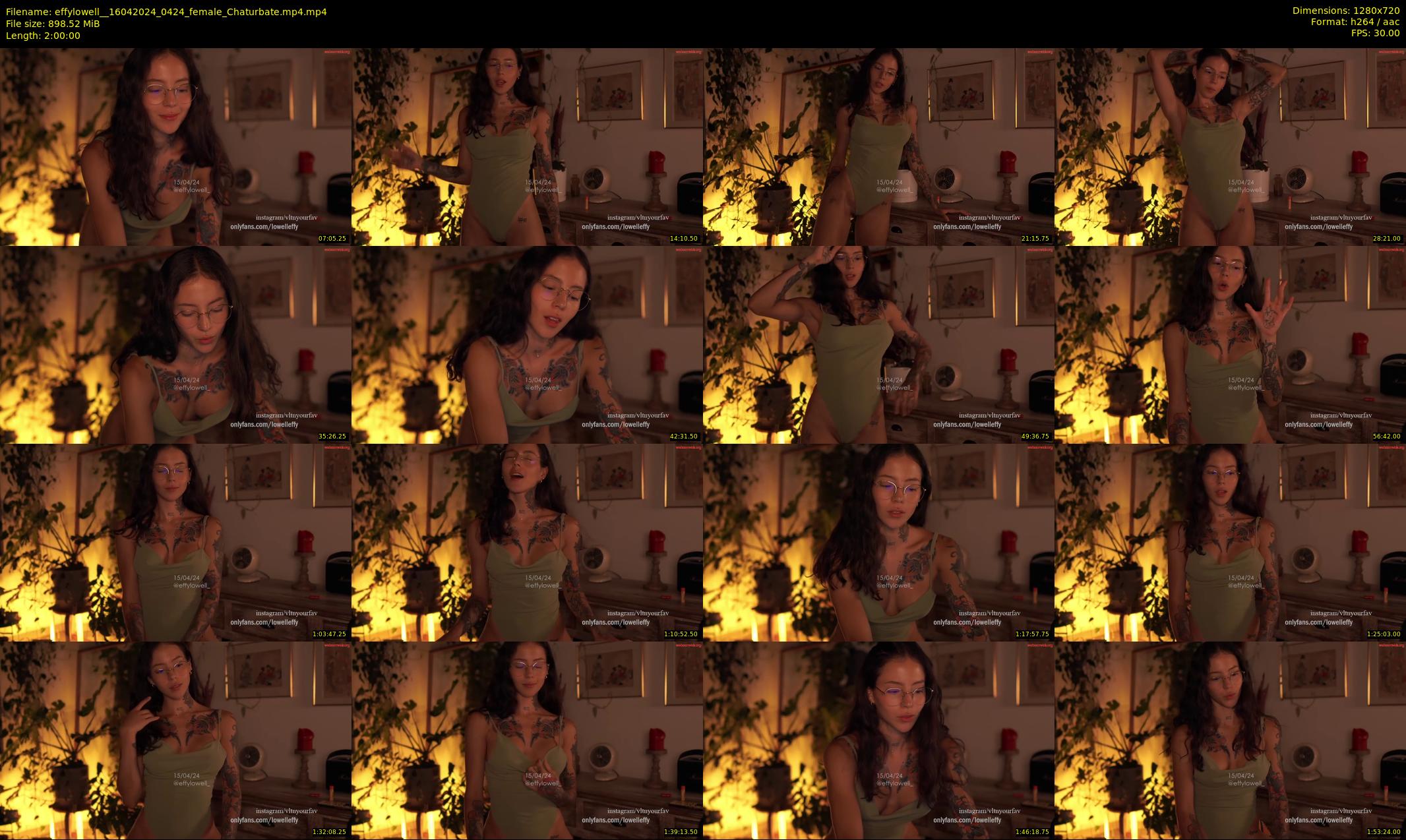effylowell_ — 120 minute Chaturbate female cam show recording, 720p, Apr 16, 2024
