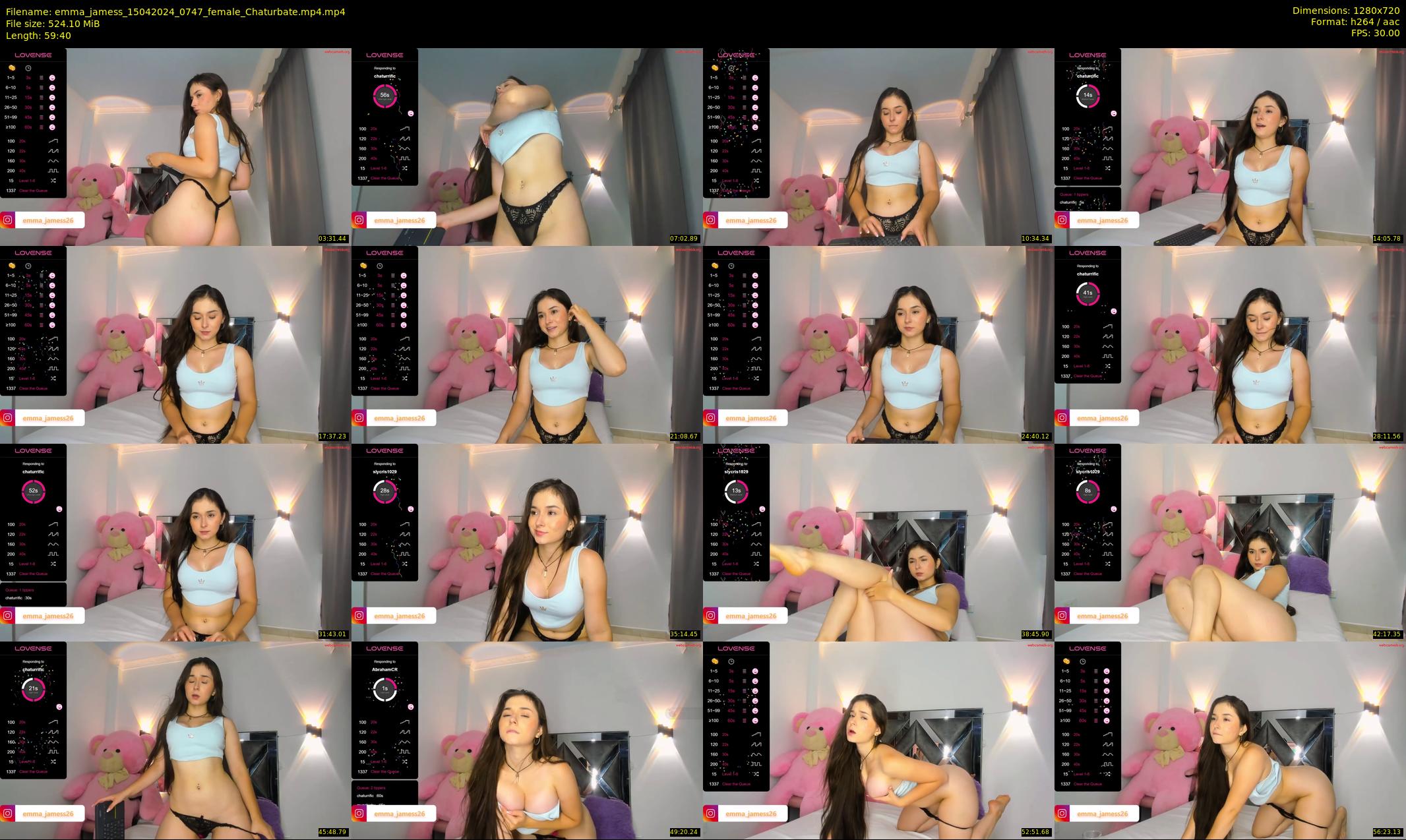 emma_jamess — 60 minute Chaturbate female cam show recording, 720p, Apr 15, 2024