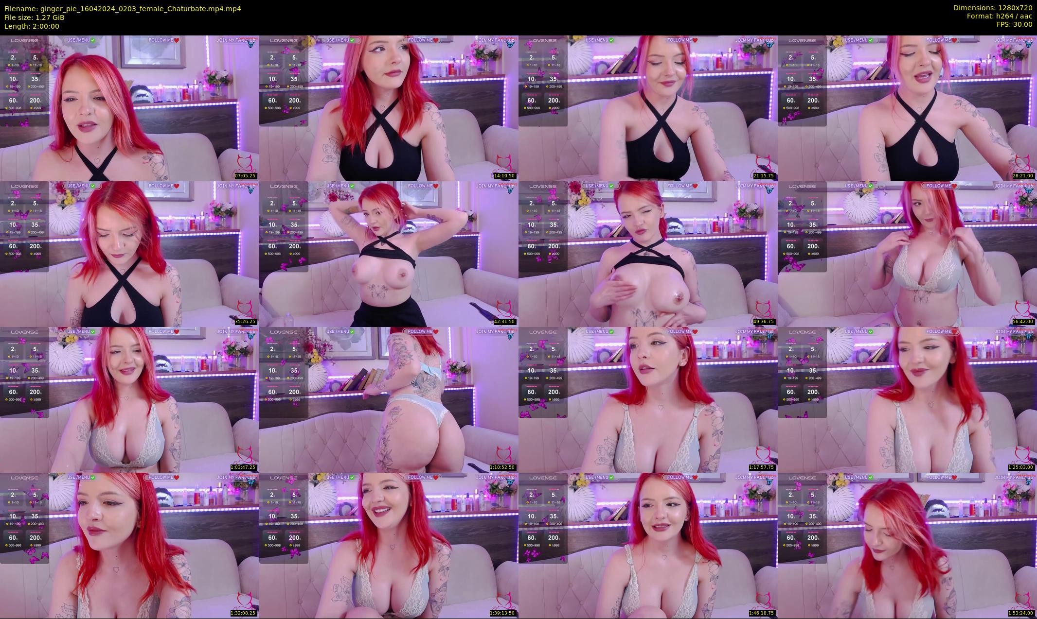 ginger_pie — 120 minute Chaturbate female cam show recording, 720p, Apr 16, 2024