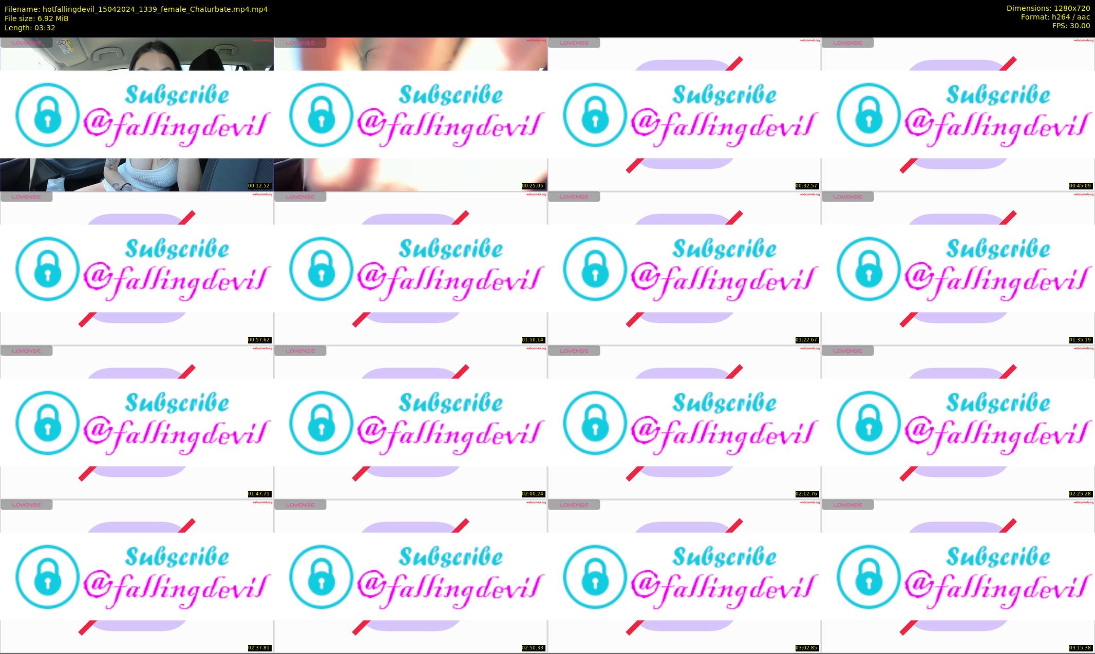 hotfallingdevil — 4 minute Chaturbate female cam show recording, 720p, Apr 15, 2024