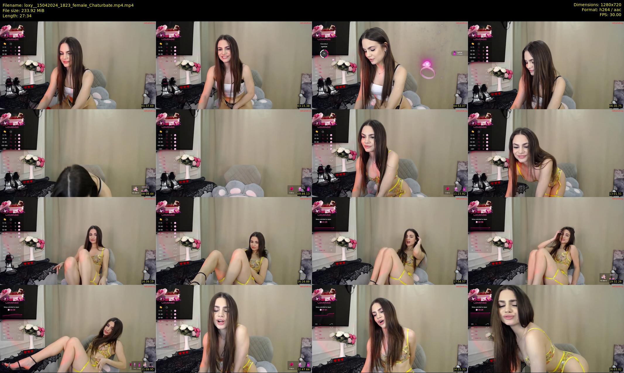 loxy_ — 28 minute Chaturbate female cam show recording, 720p, Apr 15, 2024