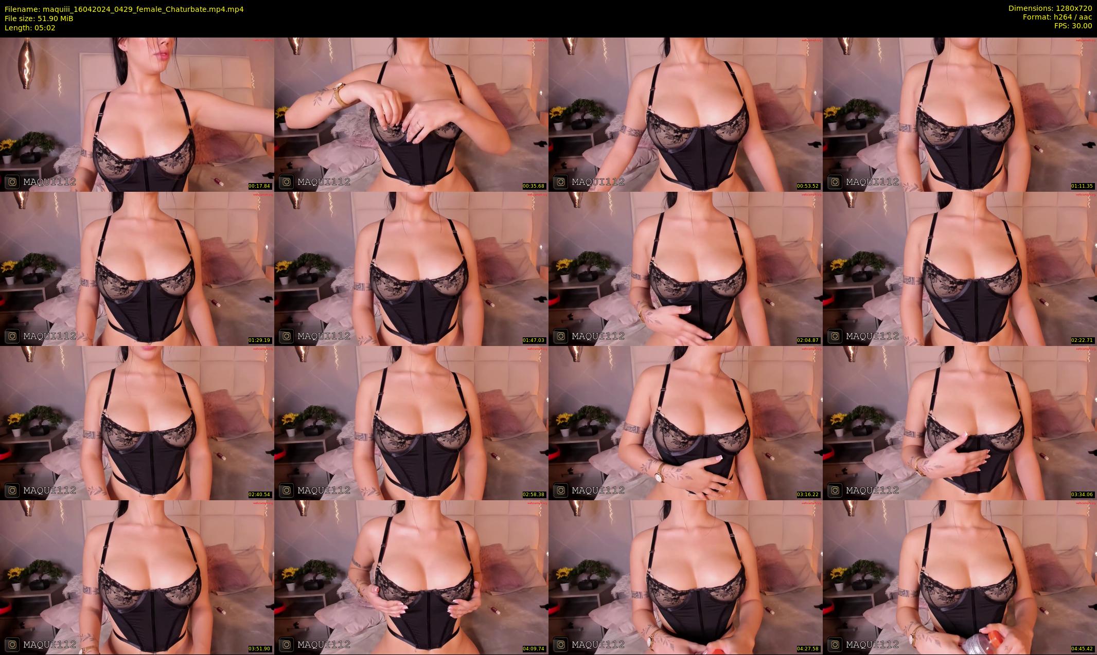 maquiii — 6 minute Chaturbate female cam show recording, 720p, Apr 16, 2024