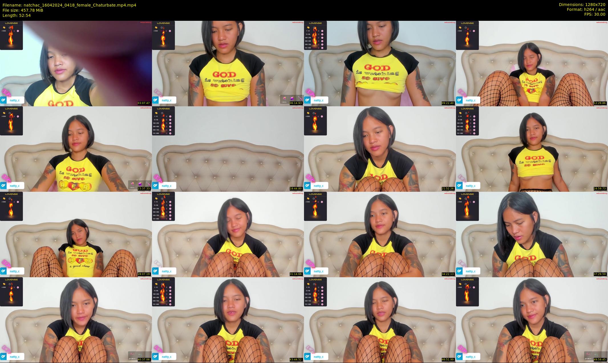 natchac — 53 minute Chaturbate female cam show recording, 720p, Apr 16, 2024
