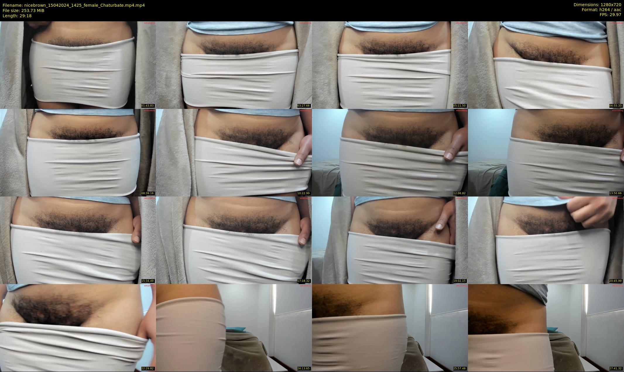 nicebrown — 30 minute Chaturbate female cam show recording, 720p, Apr 15, 2024