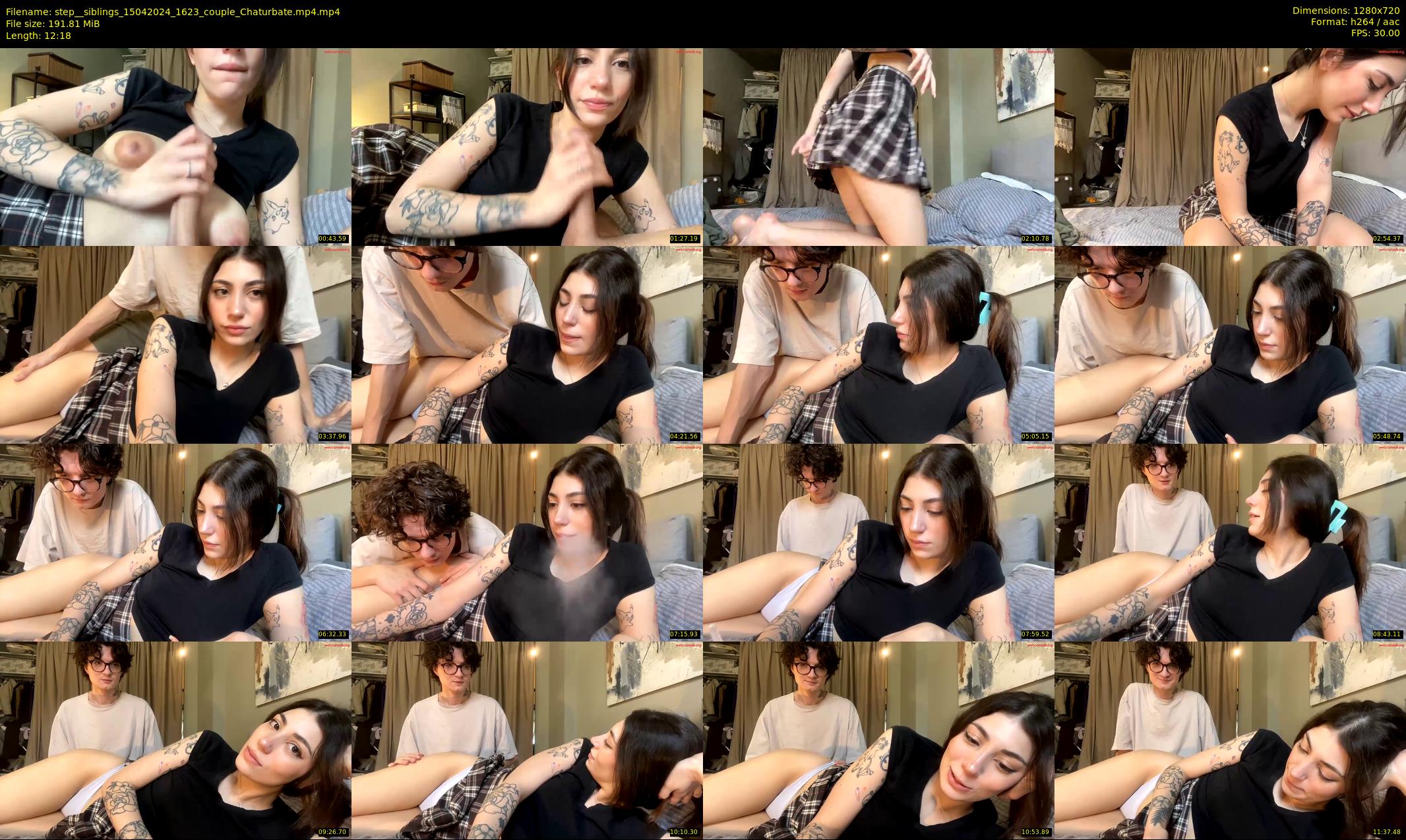 step__siblings — 13 minute Chaturbate couple cam show recording, 720p, Apr 15, 2024
