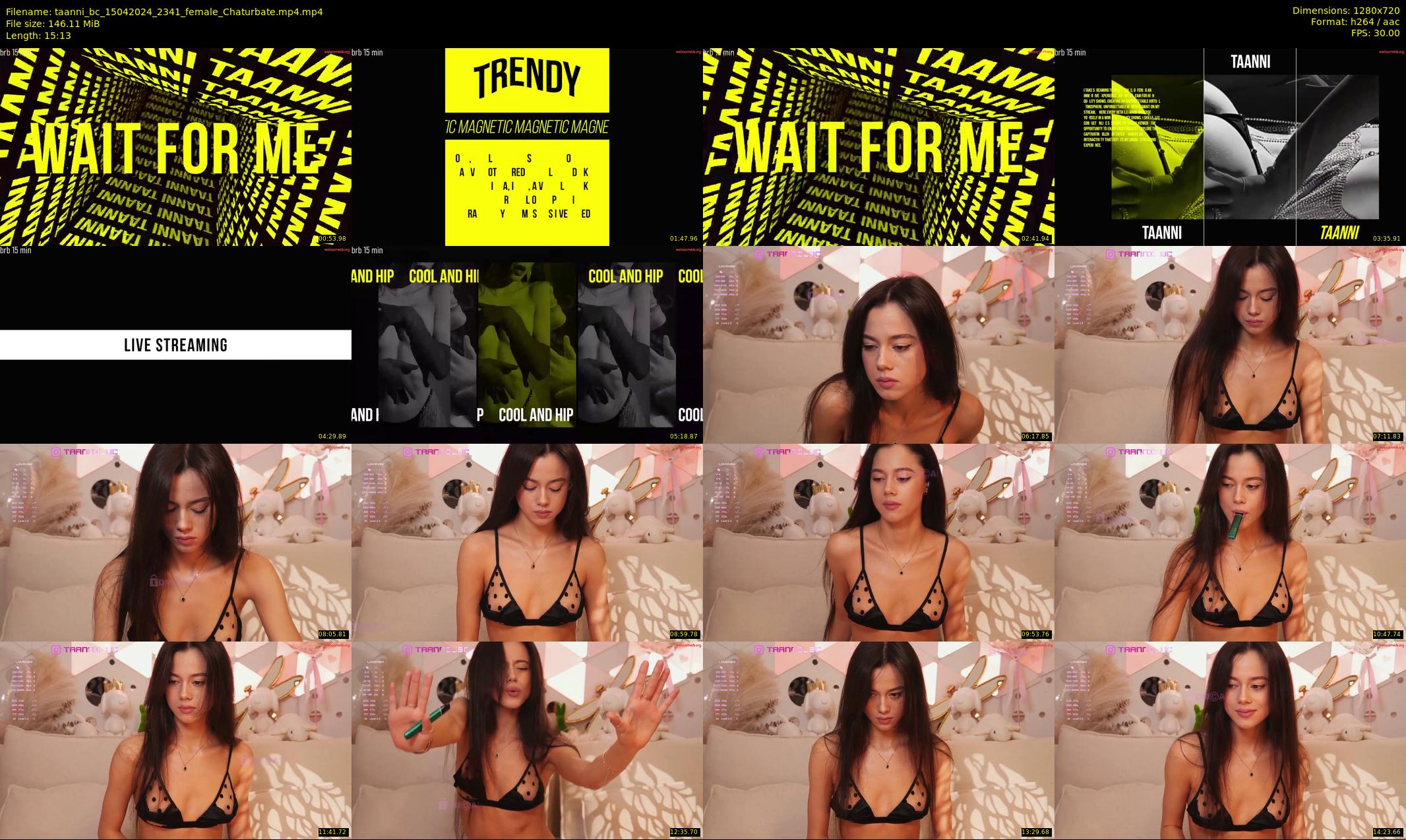 taanni_bc — 16 minute Chaturbate female cam show recording, 720p, Apr 15, 2024