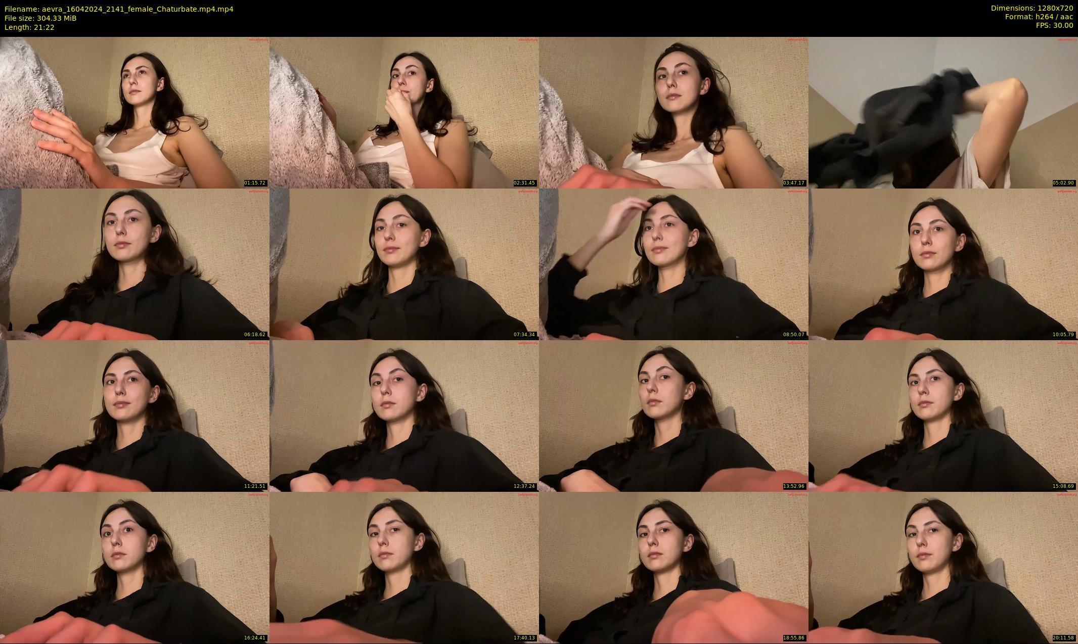 aevra — 22 minute Chaturbate female cam show recording, 720p, Apr 16, 2024