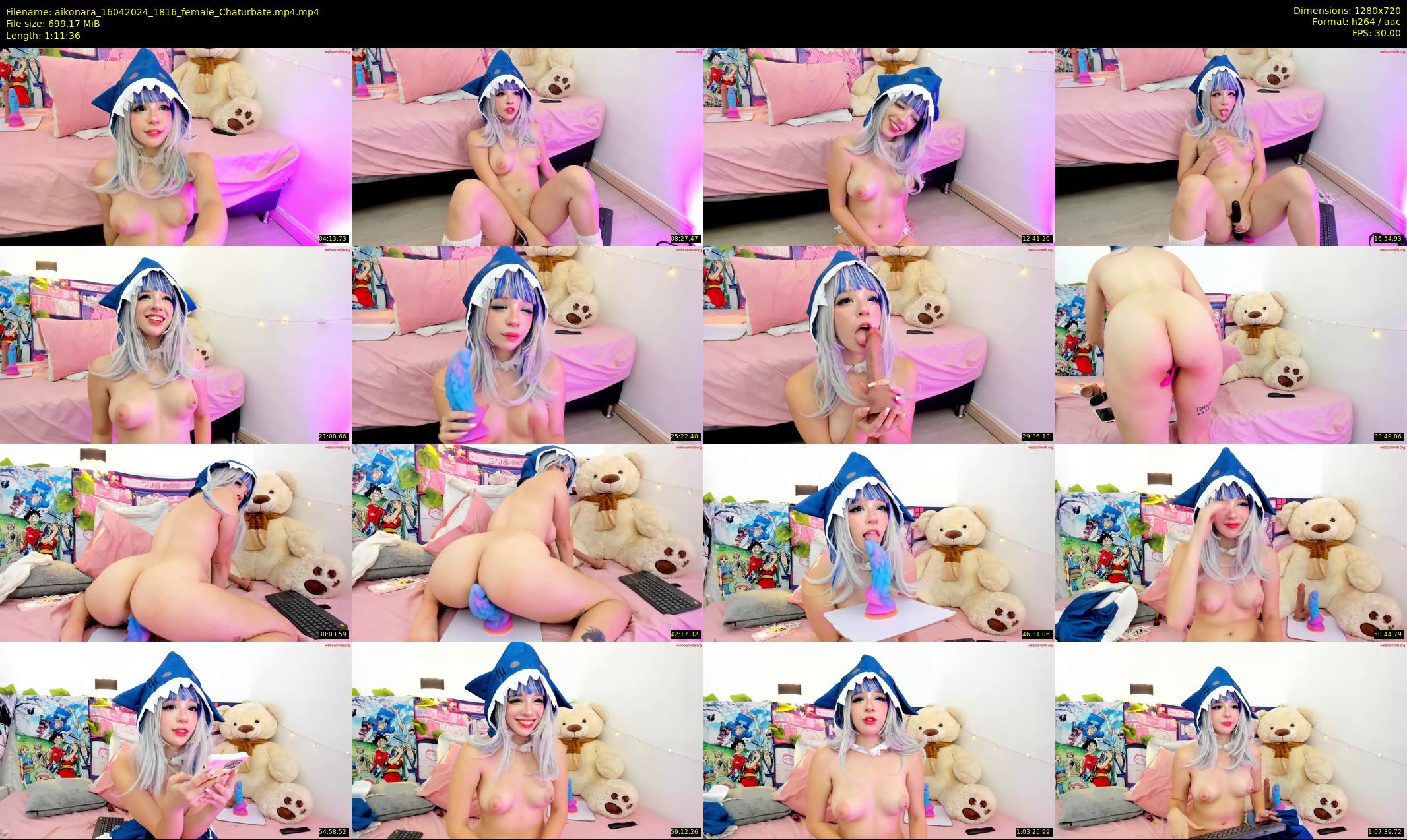 aikonara — 72 minute Chaturbate female cam show recording, 720p, Apr 16, 2024