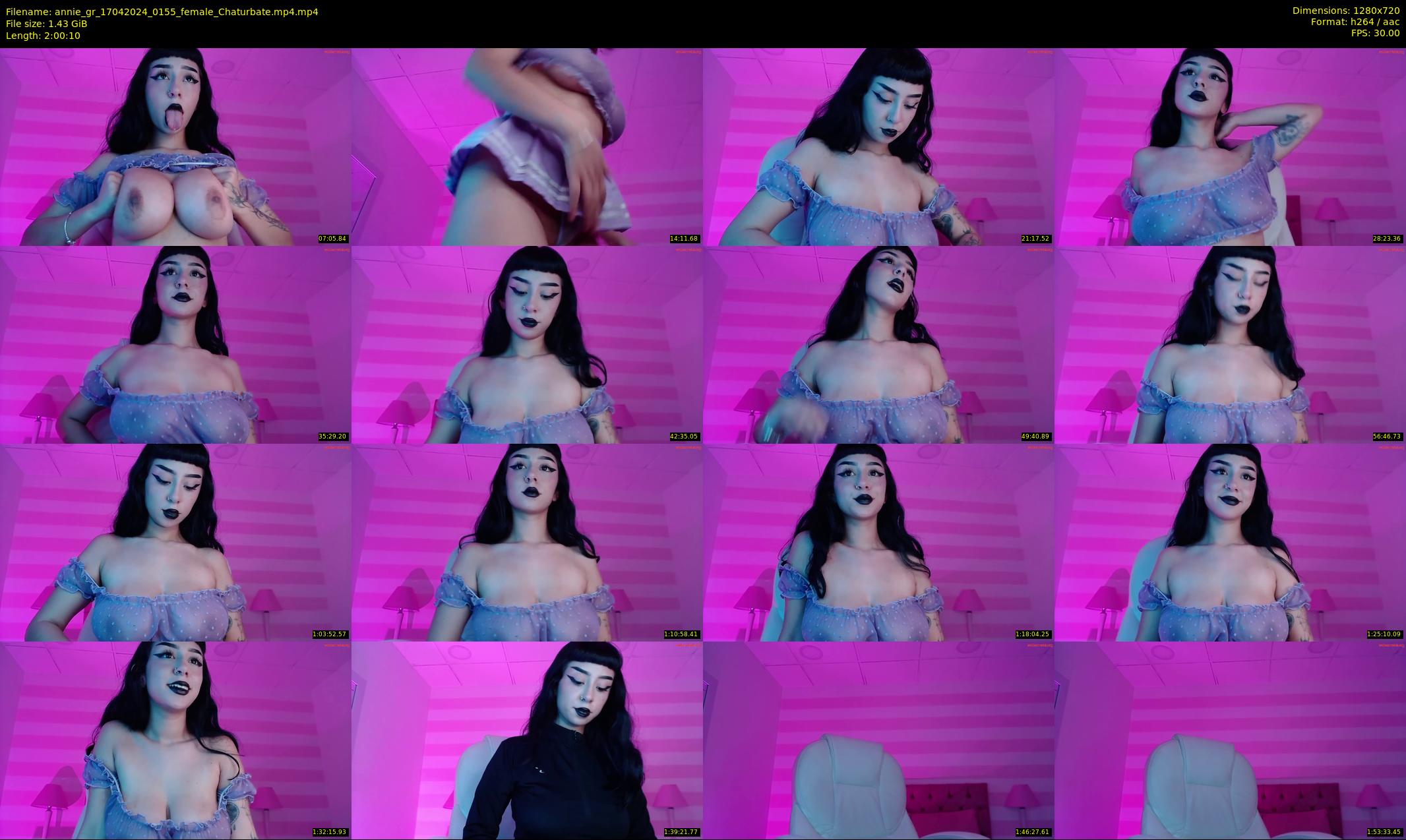 annie_gr — 121 minute Chaturbate female cam show recording, 720p, Apr 17, 2024