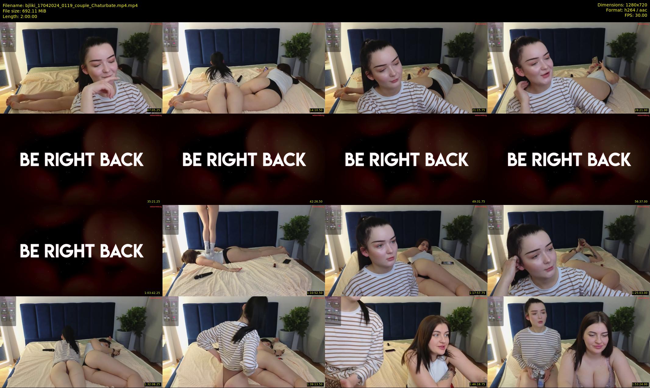 bjliki — 120 minute Chaturbate couple cam show recording, 720p, Apr 17, 2024