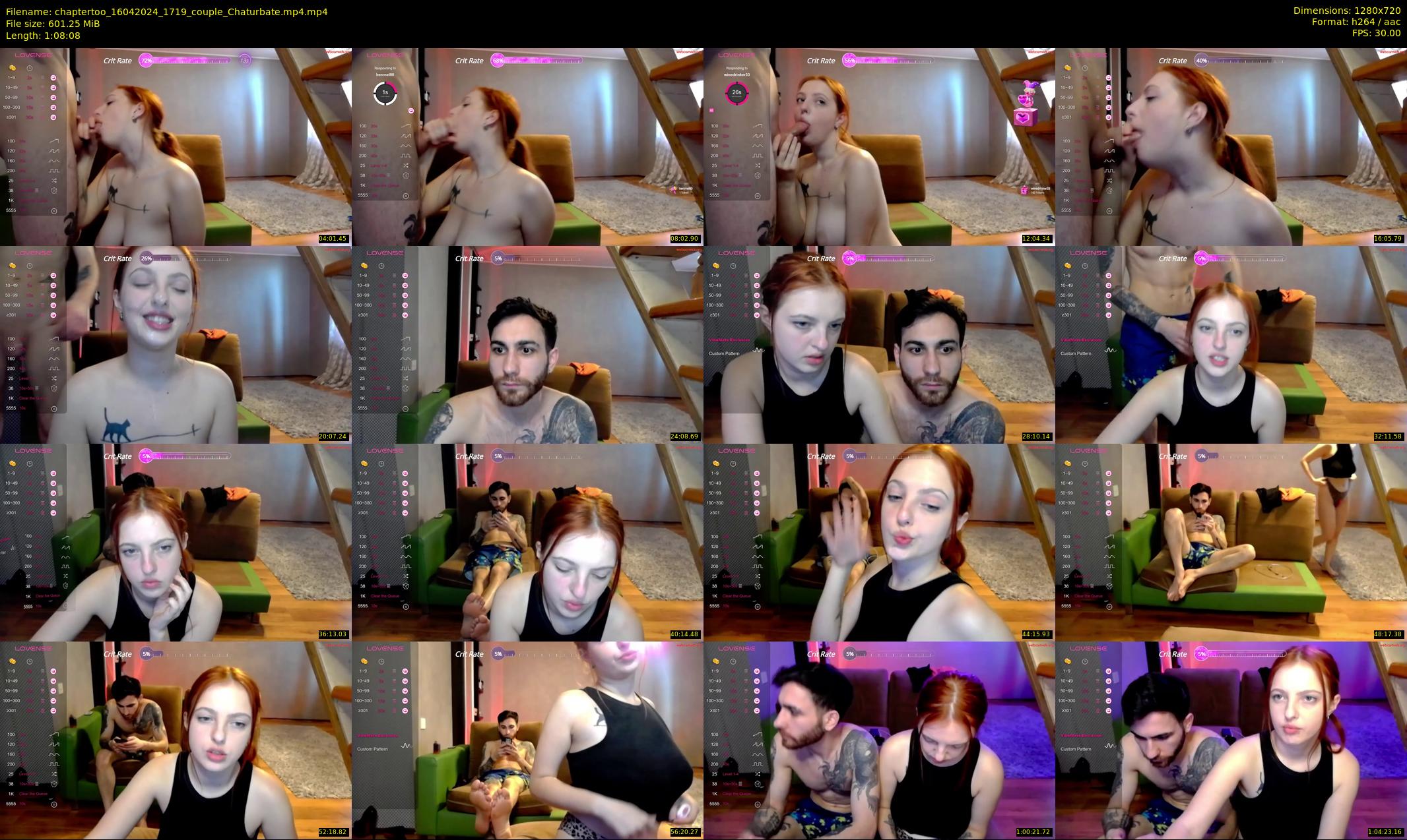 chaptertoo — 69 minute Chaturbate couple cam show recording, 720p, Apr 16, 2024