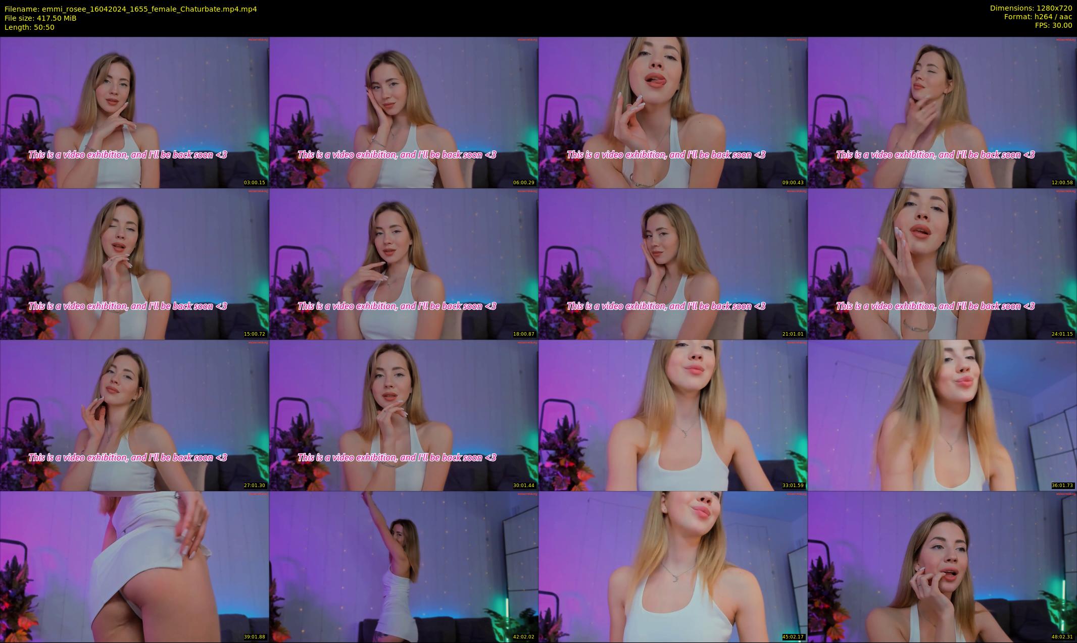 emmi_rosee — 51 minute Chaturbate female cam show recording, 720p, Apr 16, 2024