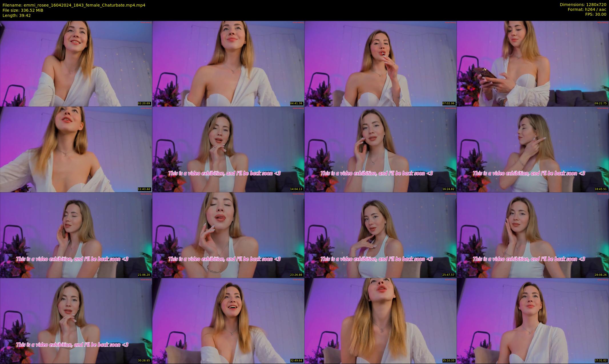 emmi_rosee — 40 minute Chaturbate female cam show recording, 720p, Apr 16, 2024