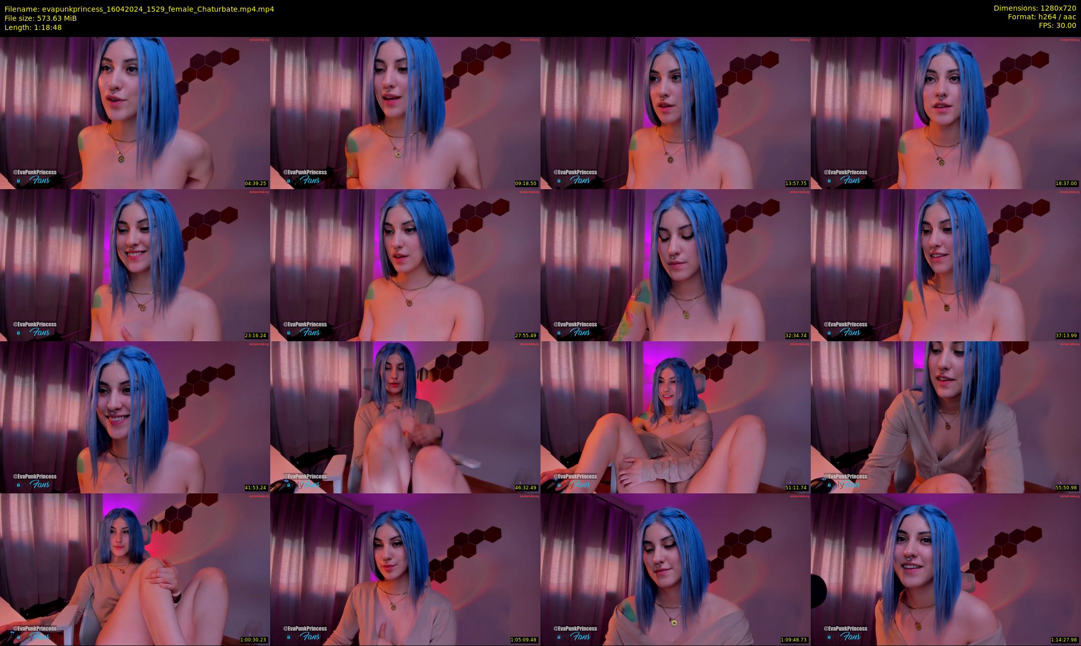 evapunkprincess — 79 minute Chaturbate female cam show recording, 720p, Apr 16, 2024