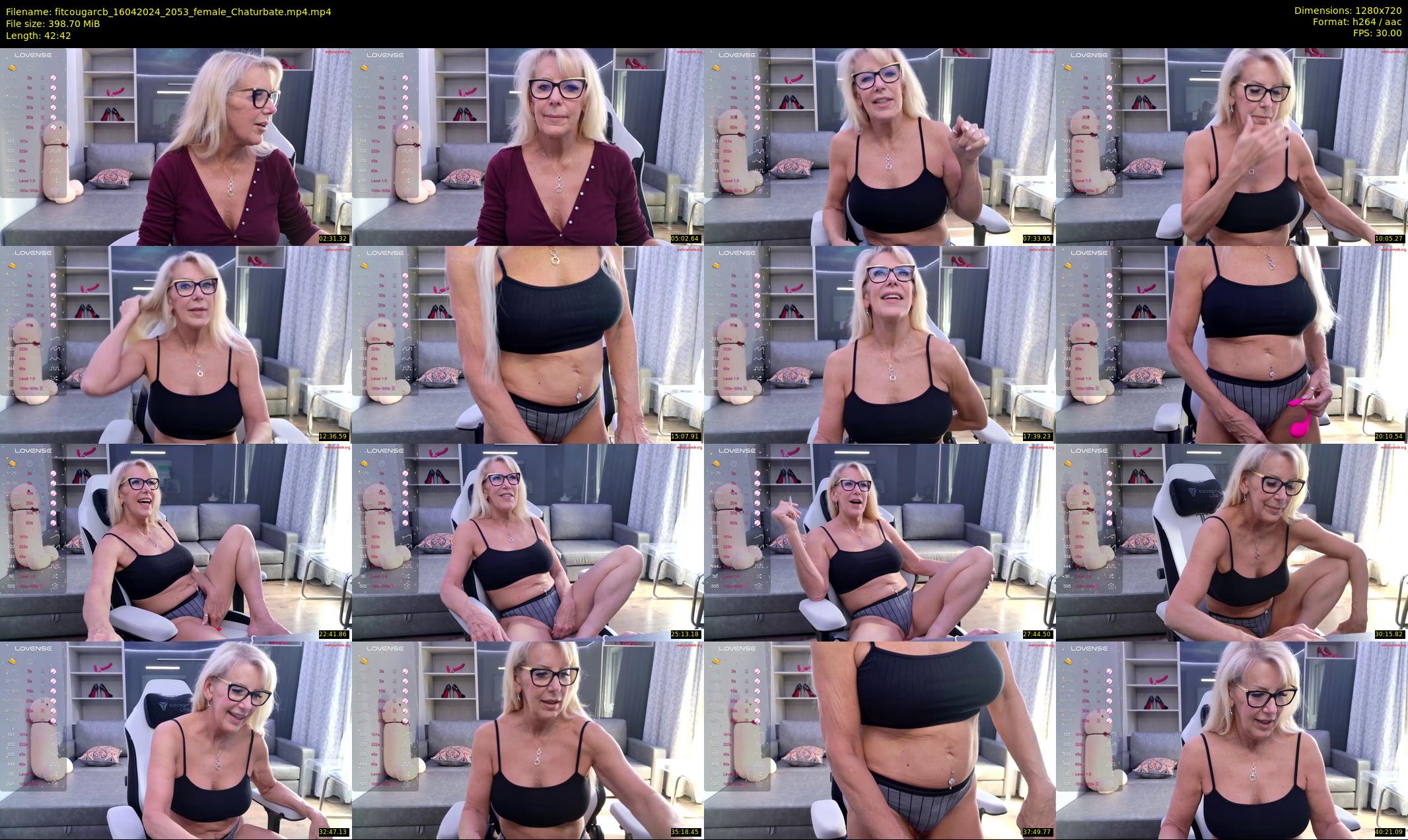fitcougarcb — 43 minute Chaturbate female cam show recording, 720p, Apr 16, 2024