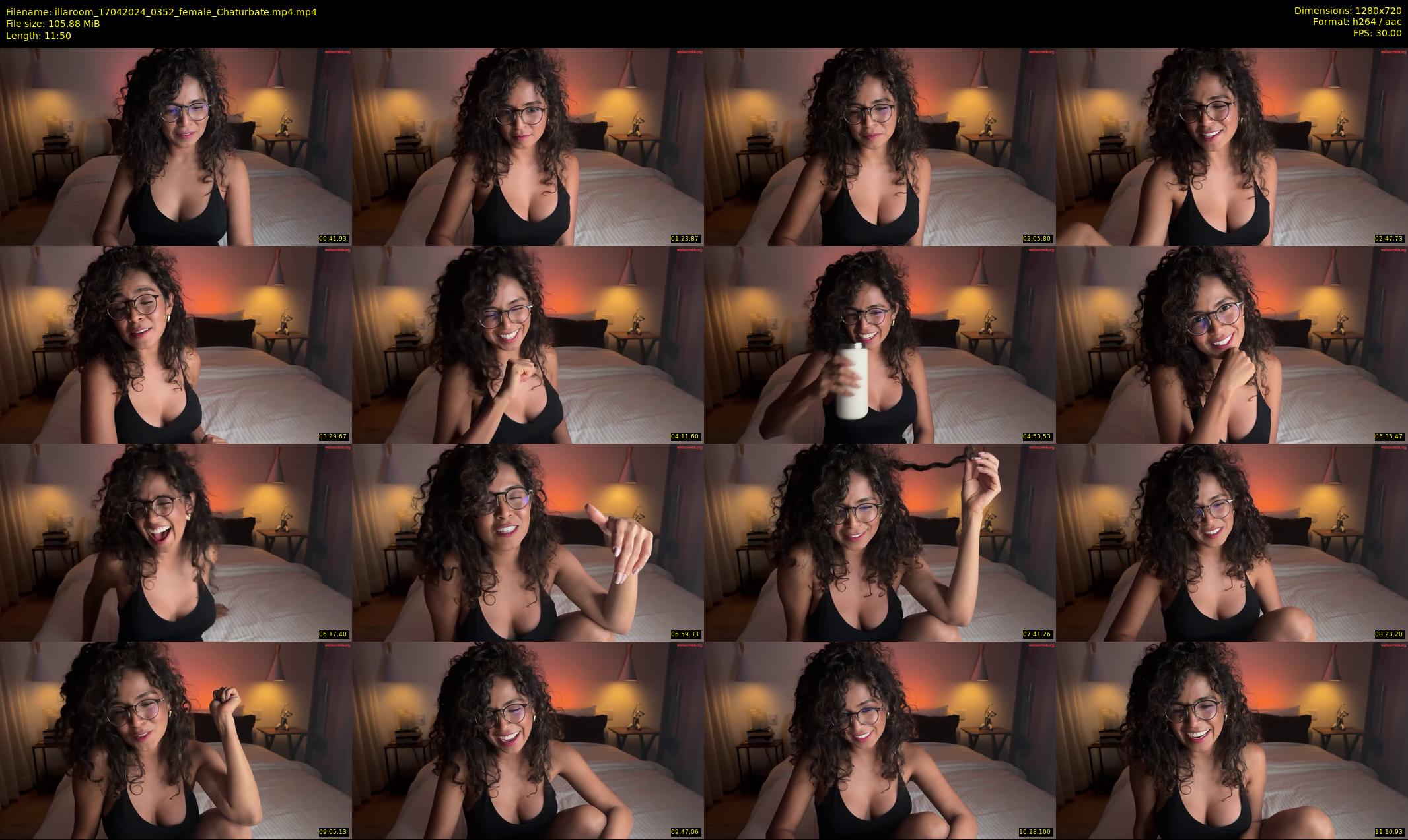 illaroom — 12 minute Chaturbate female cam show recording, 720p, Apr 17, 2024