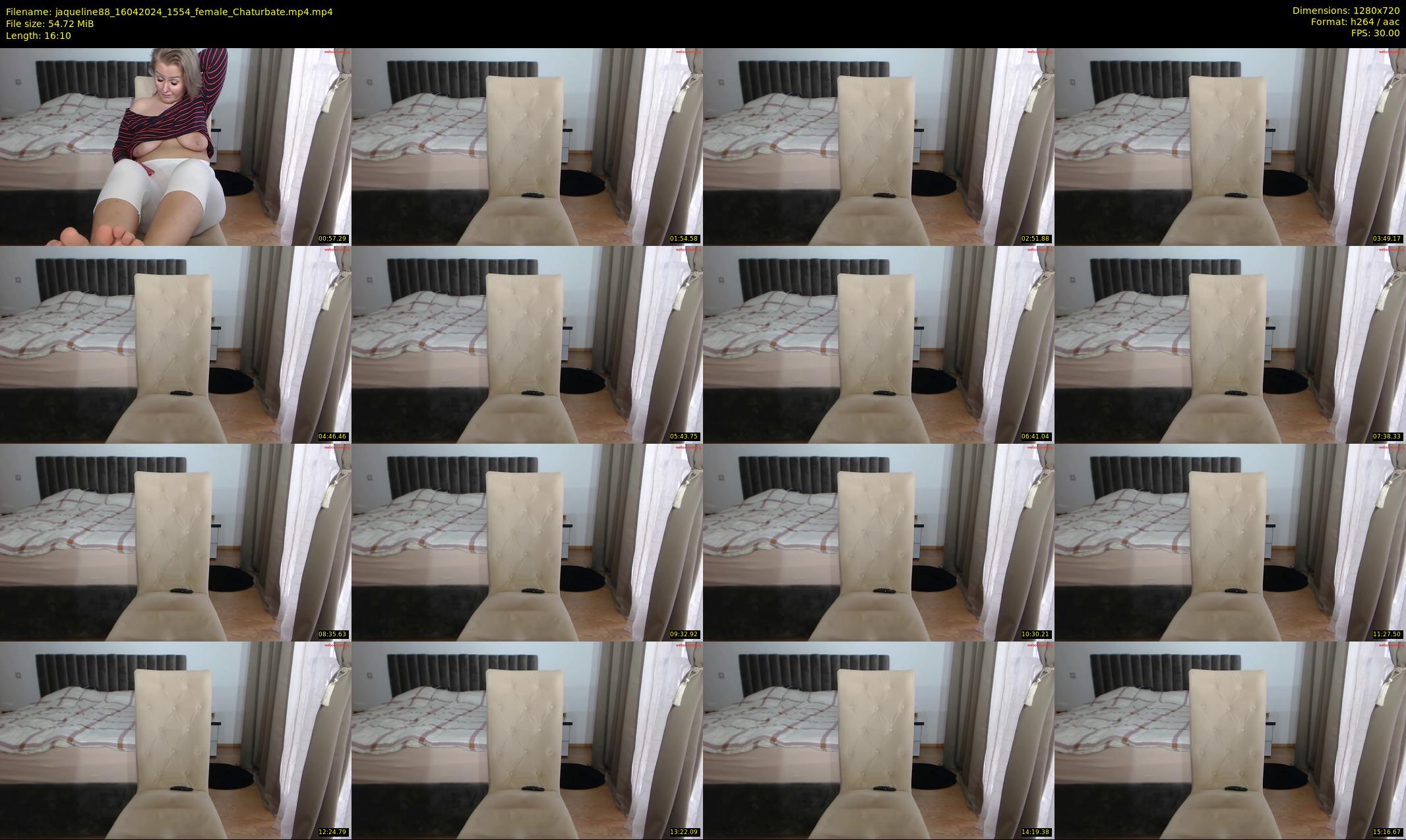 jaqueline88 — 17 minute Chaturbate female cam show recording, 720p, Apr 16, 2024