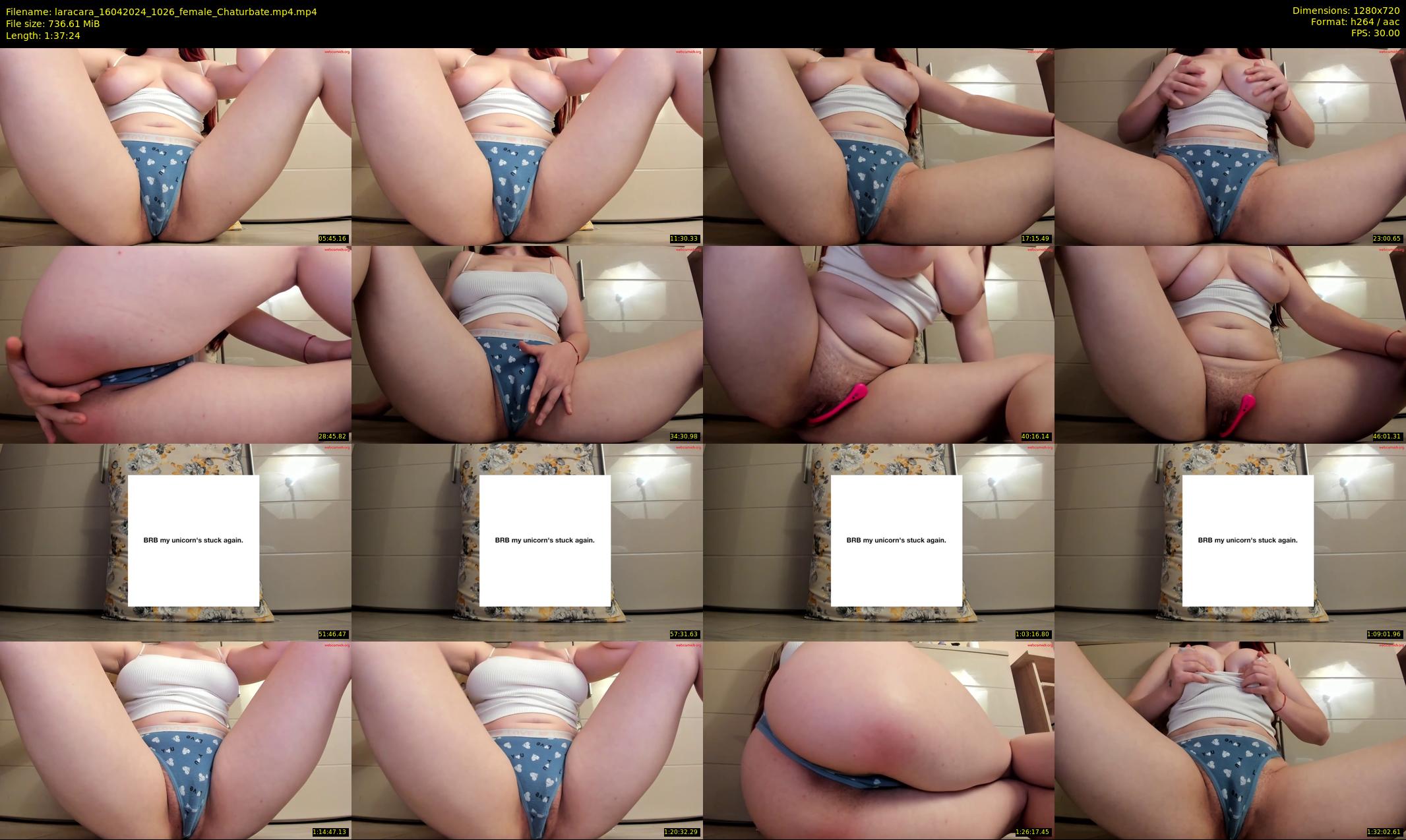 laracara — 98 minute Chaturbate female cam show recording, 720p, Apr 16, 2024