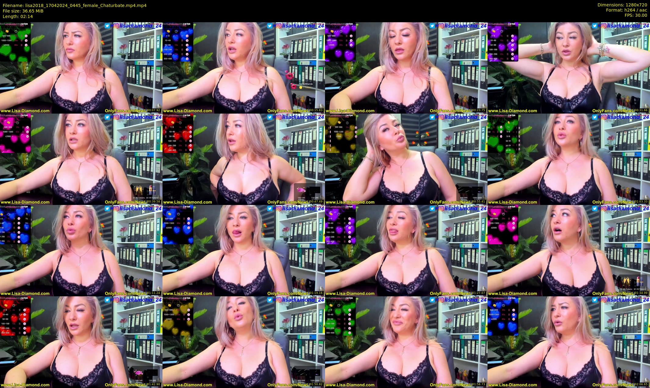 lisa2018 — 3 minute Chaturbate female cam show recording, 720p, Apr 17, 2024
