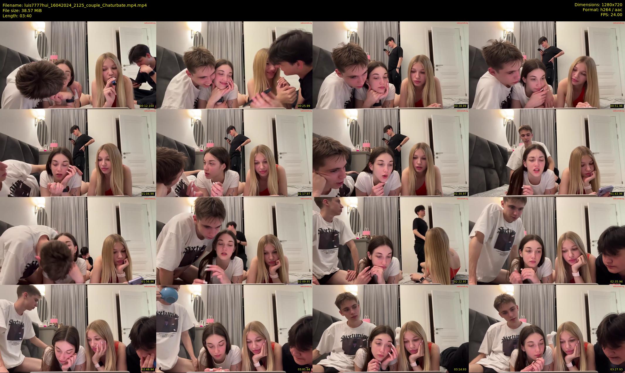 luis7777hui — 4 minute Chaturbate couple cam show recording, 720p, Apr 16, 2024