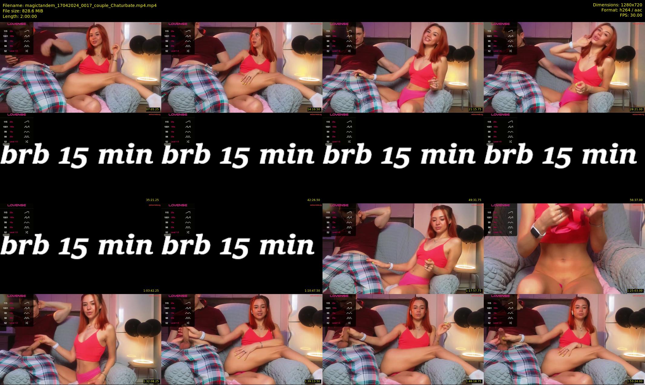 magictandem — 120 minute Chaturbate couple cam show recording, 720p, Apr 17, 2024