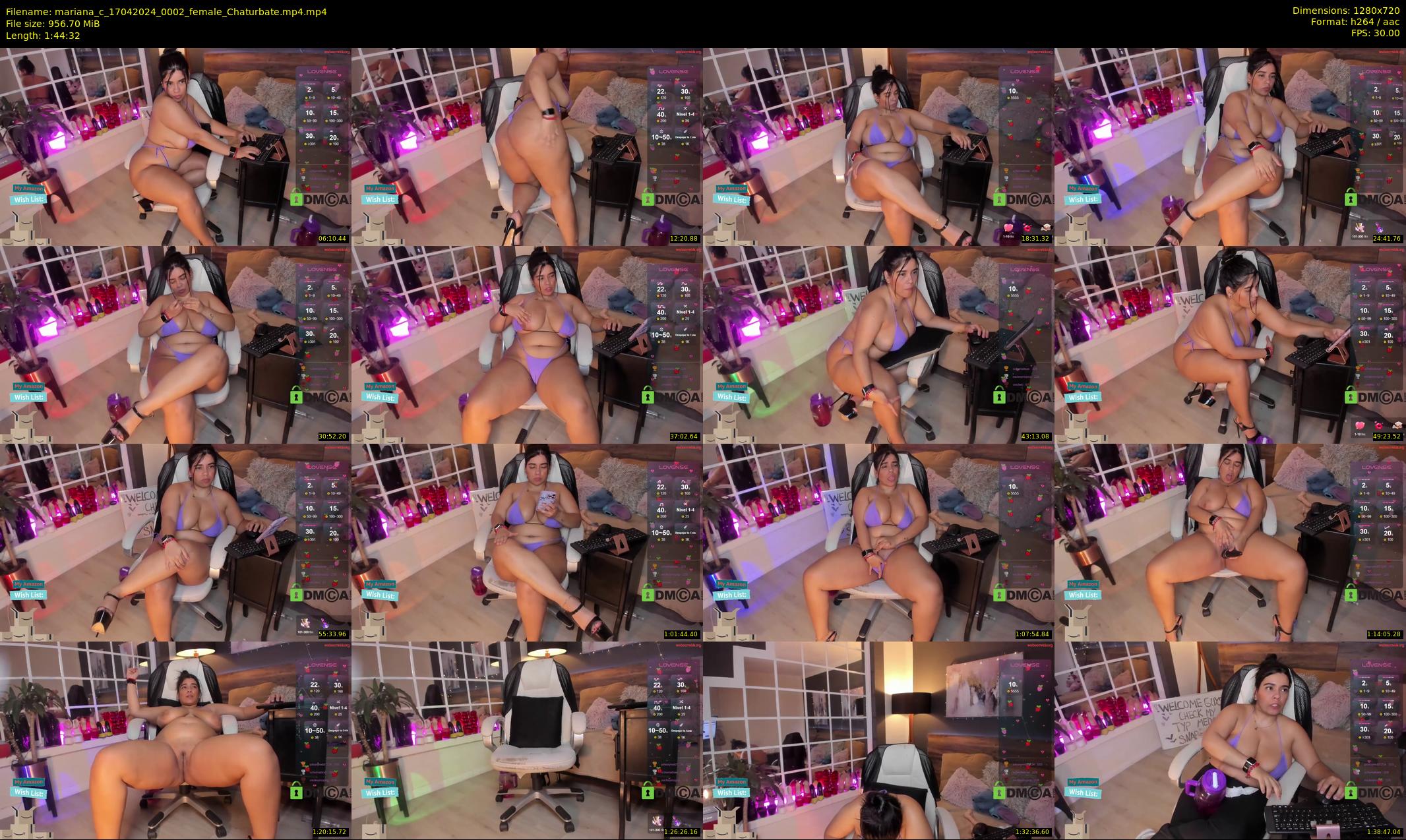 mariana_c — 105 minute Chaturbate female cam show recording, 720p, Apr 17, 2024