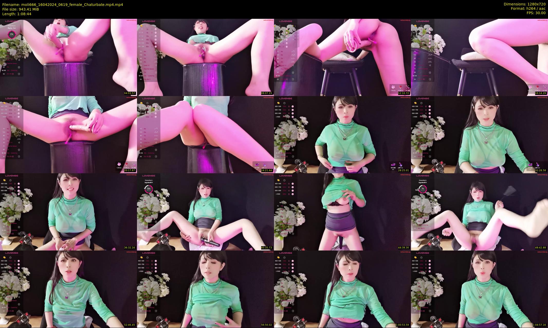 moli666 — 69 minute Chaturbate female cam show recording, 720p, Apr 16, 2024