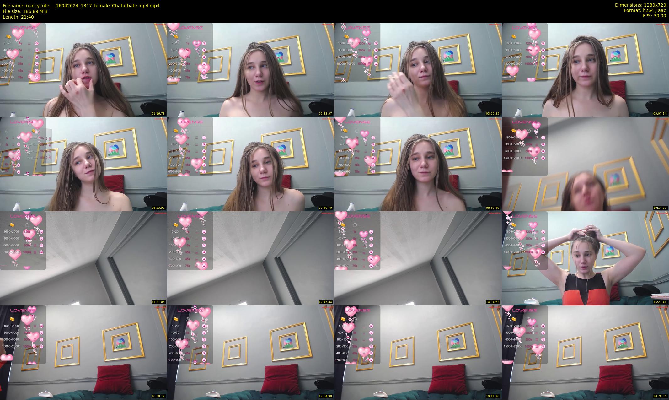 nancycute__ — 22 minute Chaturbate female cam show recording, 720p, Apr 16, 2024