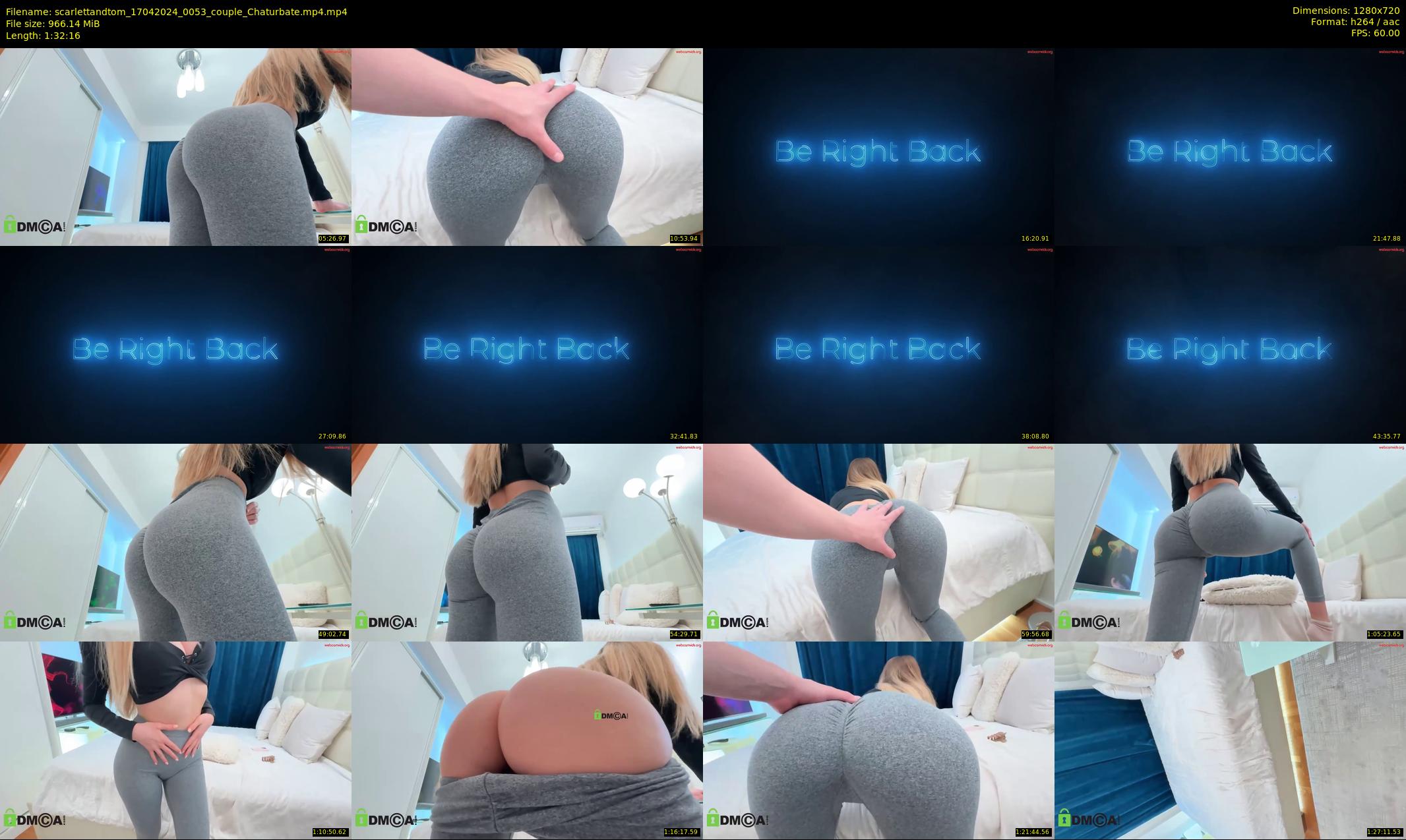 scarlettandtom — 93 minute Chaturbate couple cam show recording, 720p, Apr 17, 2024