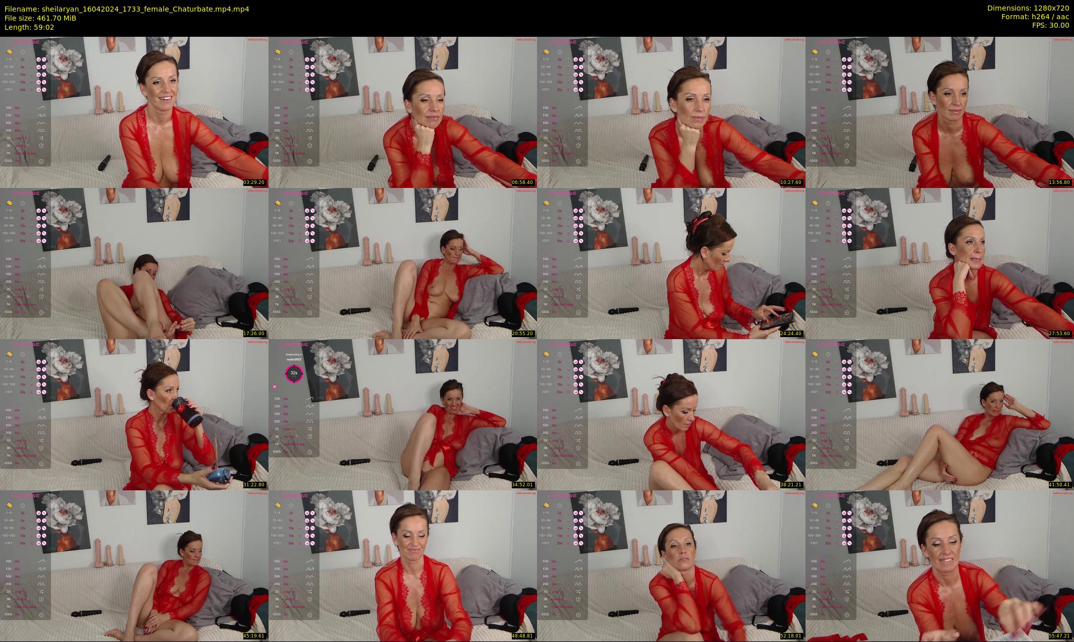 sheilaryan — 60 minute Chaturbate female cam show recording, 720p, Apr 16, 2024