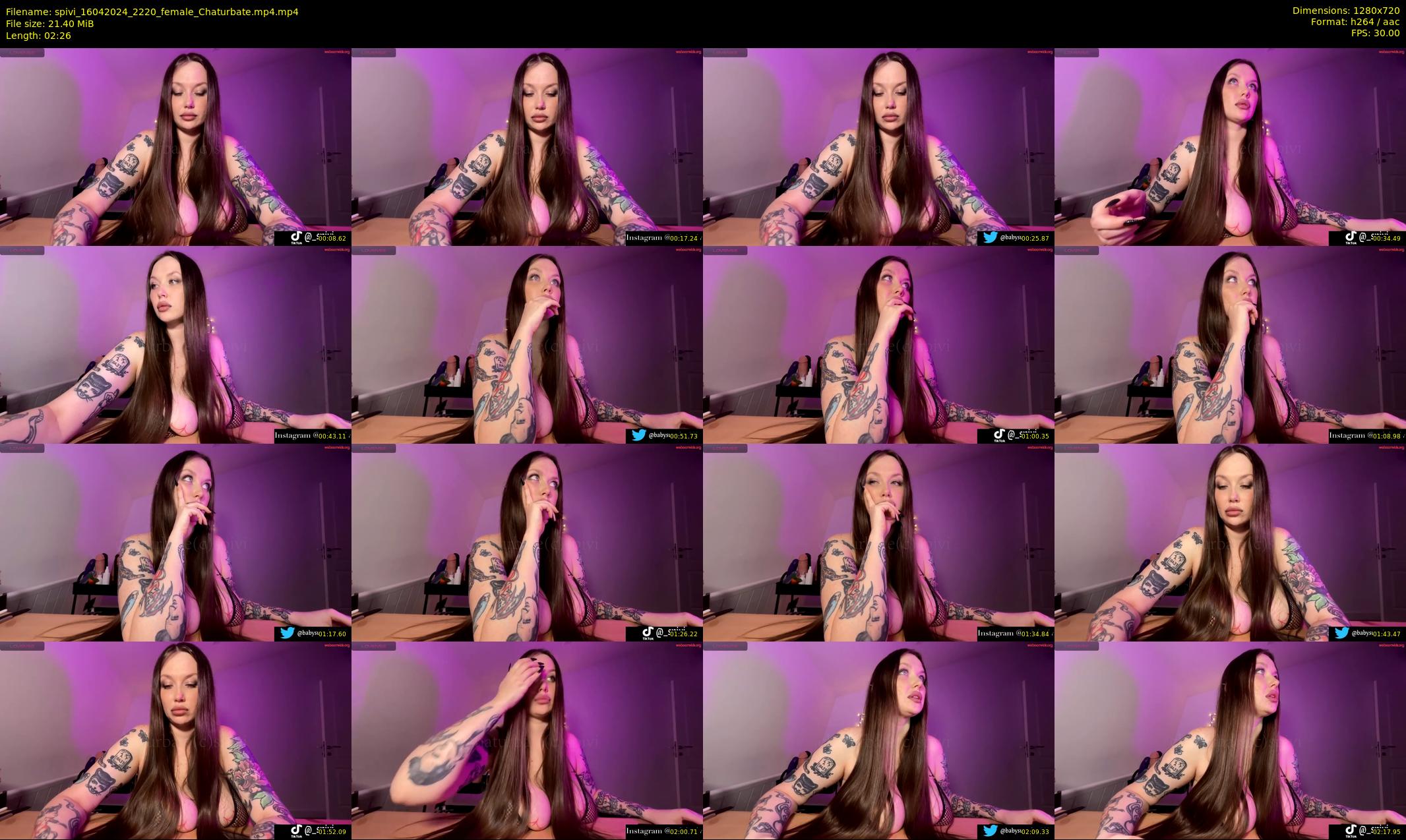 spivi — 3 minute Chaturbate female cam show recording, 720p, Apr 16, 2024