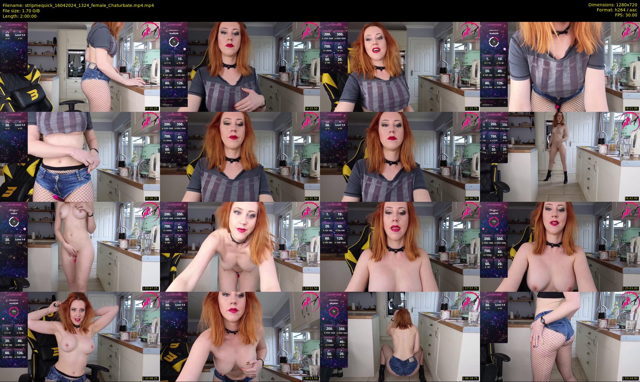 stripmequick — 120 minute Chaturbate female cam show recording, 720p, Apr 16, 2024