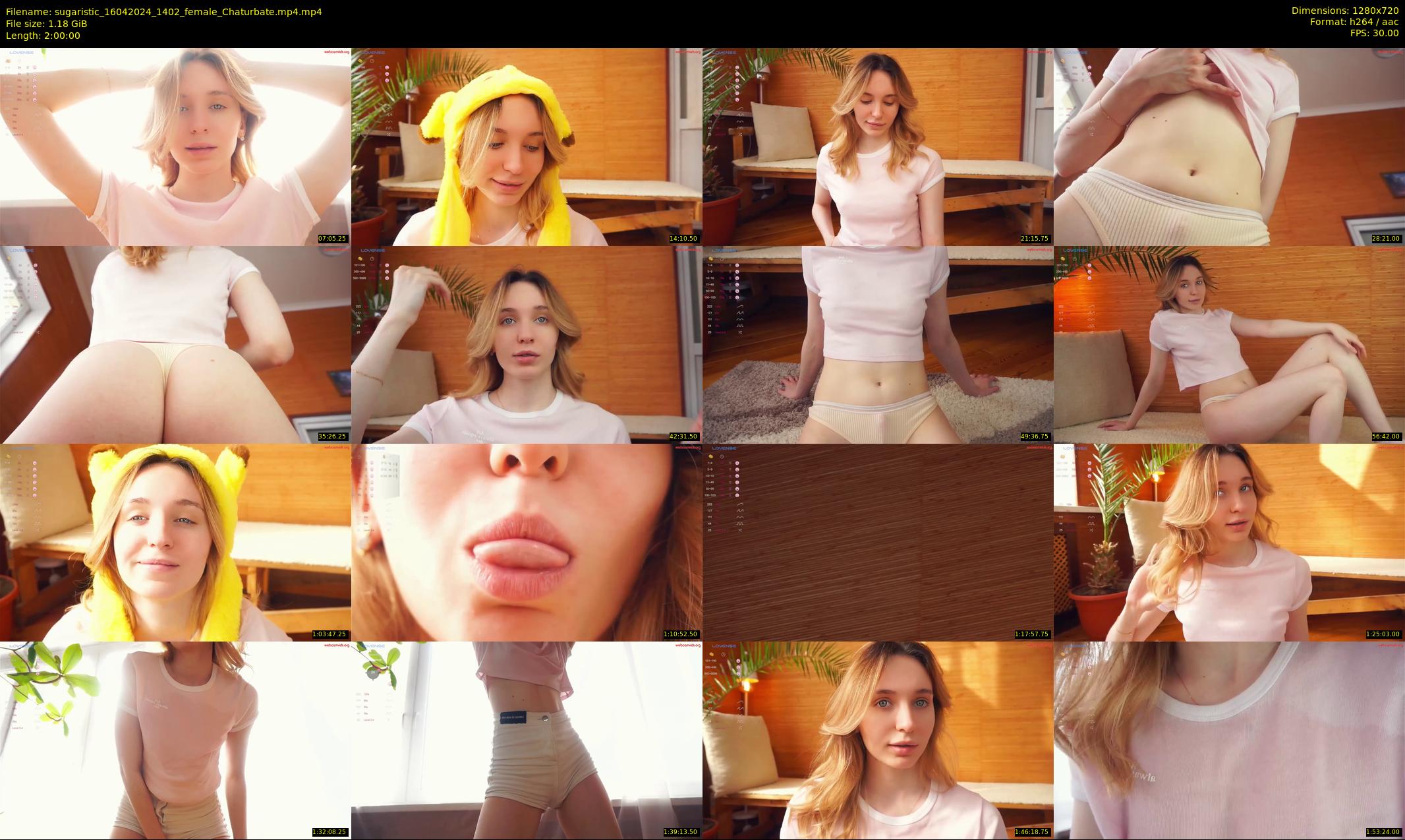 sugaristic — 120 minute Chaturbate female cam show recording, 720p, Apr 16, 2024