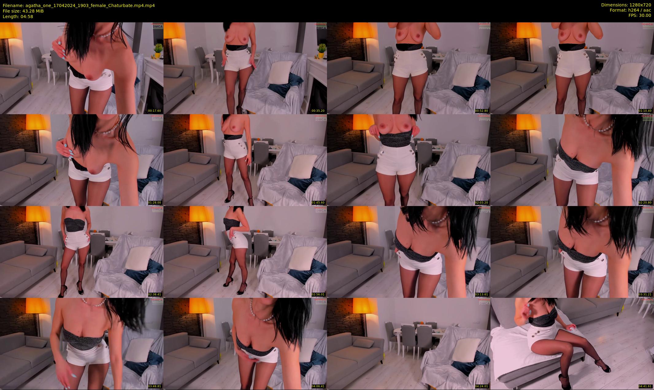 agatha_one — 5 minute Chaturbate female cam show recording, 720p, Apr 17, 2024