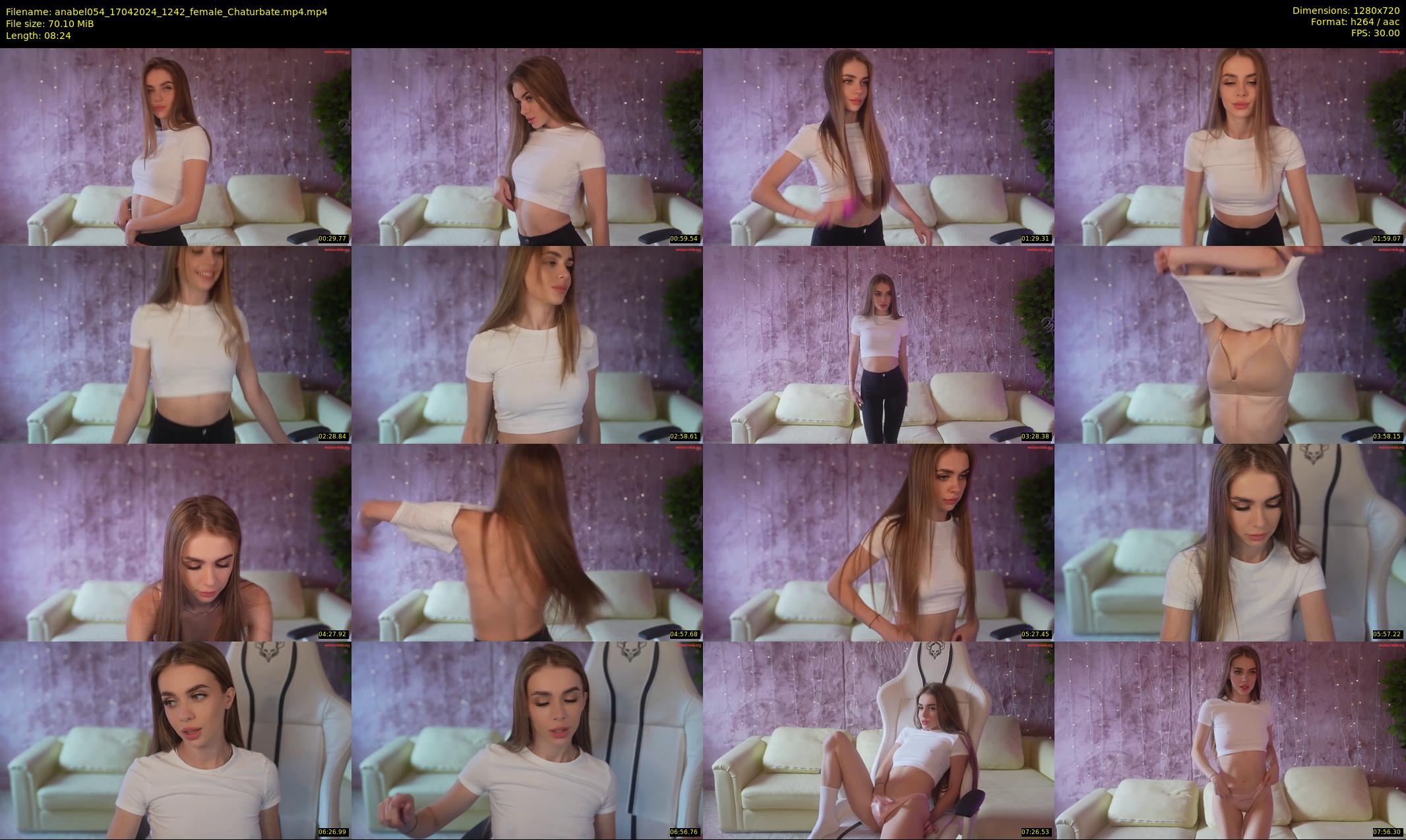 anabel054 — 9 minute Chaturbate female cam show recording, 720p, Apr 17, 2024