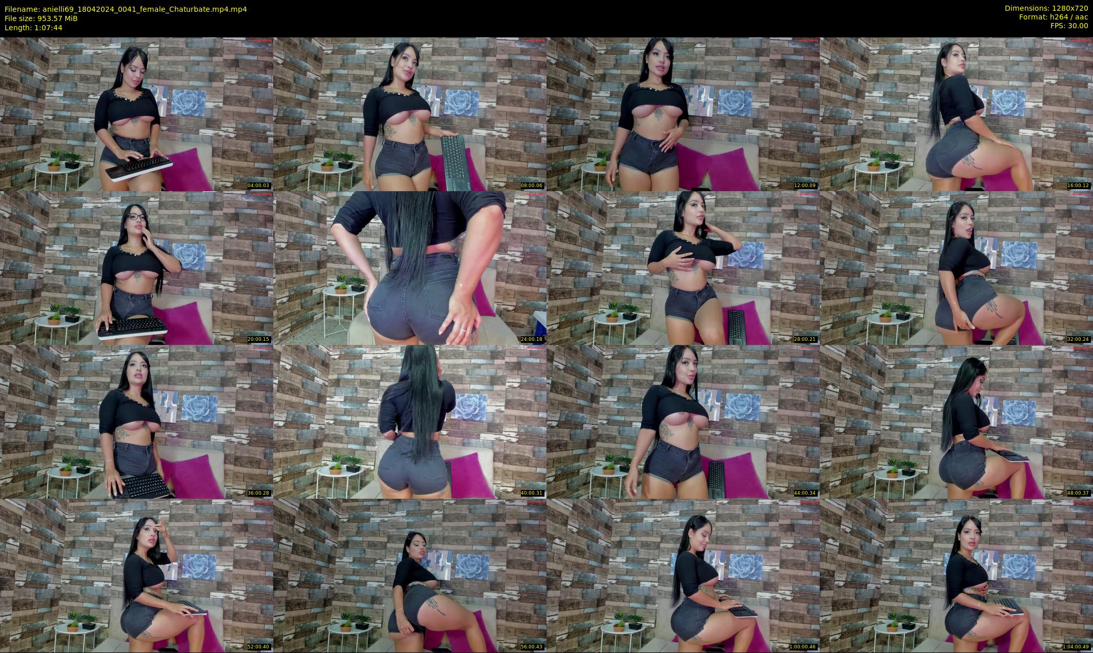 anielli69 — 68 minute Chaturbate female cam show recording, 720p, Apr 18, 2024
