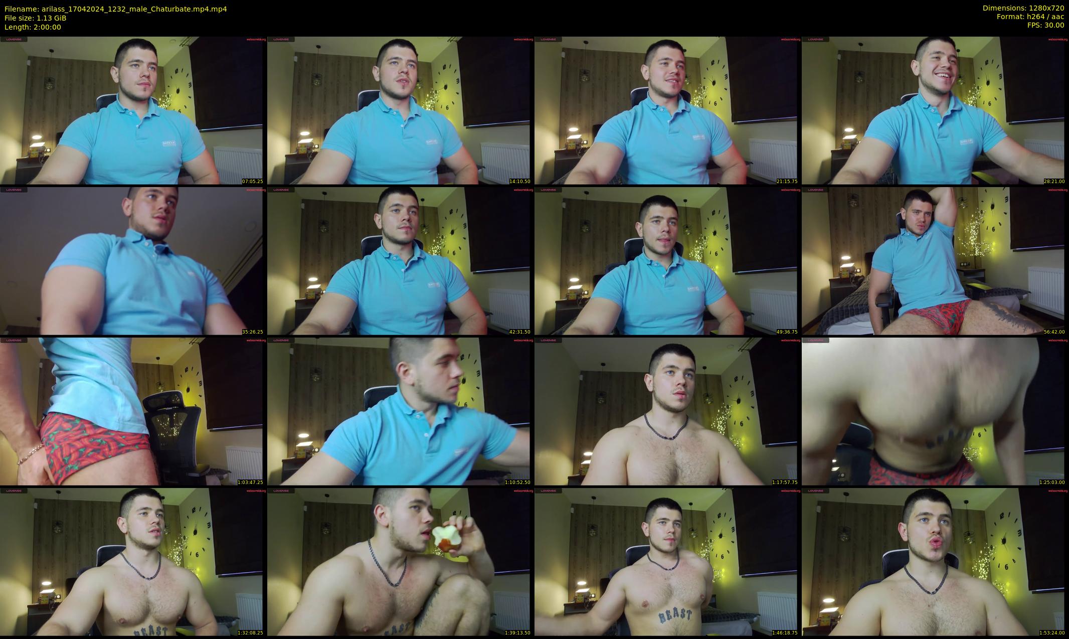 arilass — 120 minute Chaturbate male cam show recording, 720p, Apr 17, 2024