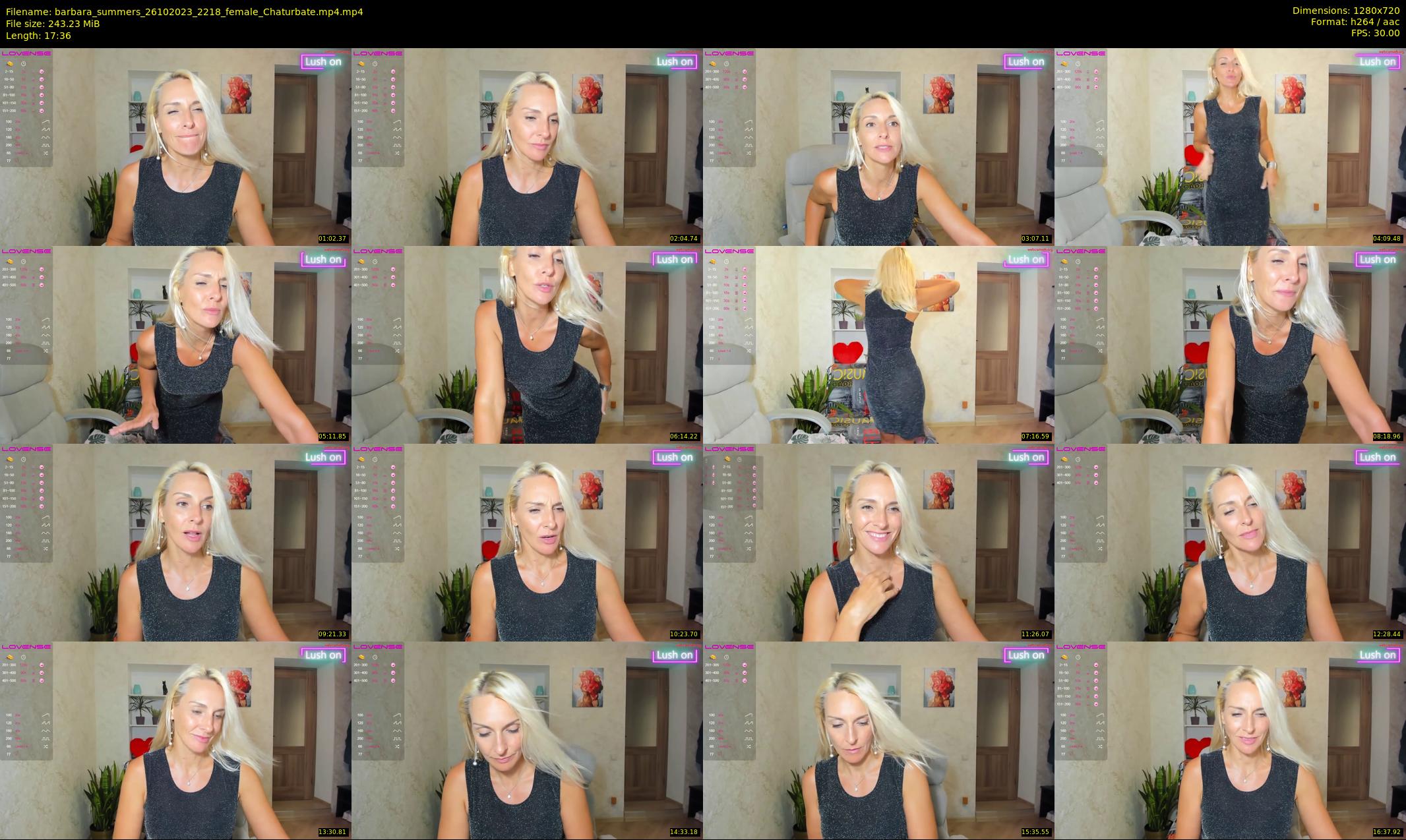 barbara_summers — 18 minute Chaturbate female cam show recording, 720p, Oct 26, 2023