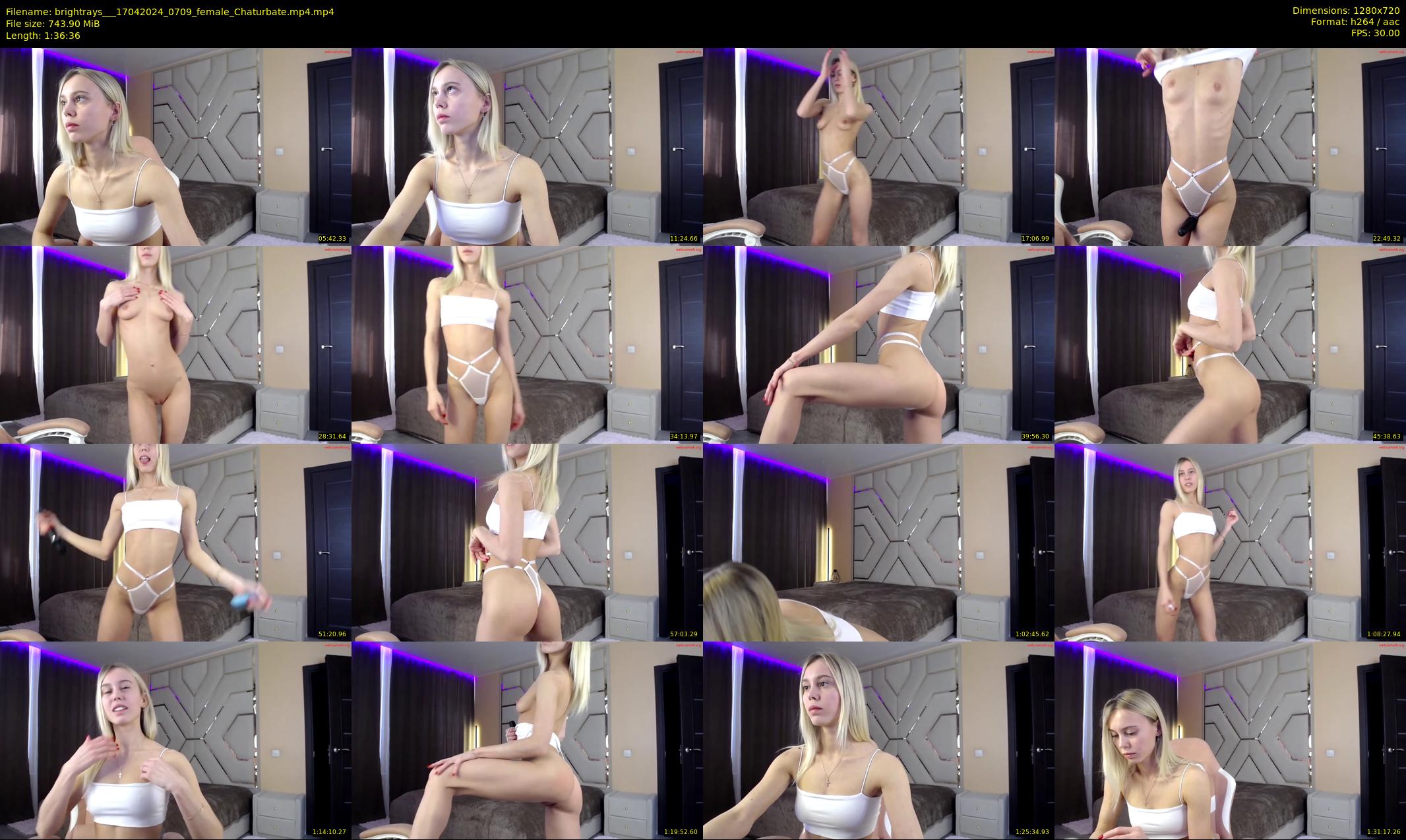 brightrays__ — 97 minute Chaturbate female cam show recording, 720p, Apr 17, 2024