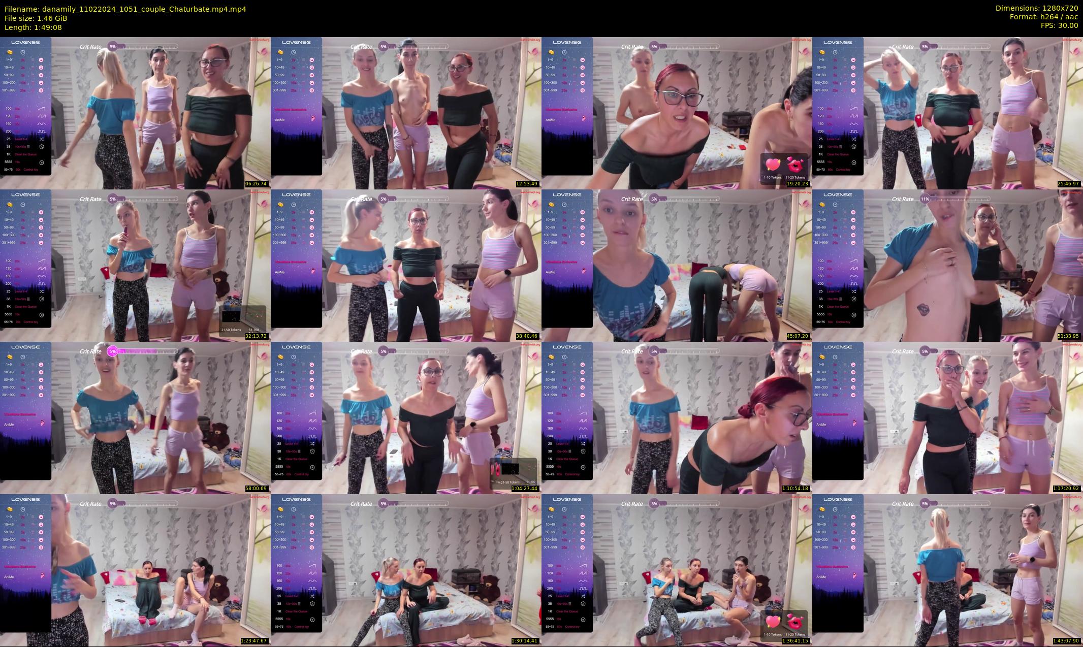 danamily — 110 minute Chaturbate female cam show recording, 720p, Feb 11, 2024