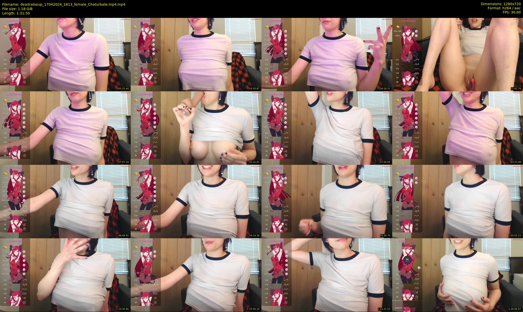 deadratsoup — 92 minute Chaturbate female cam show recording, 720p, Apr 17, 2024