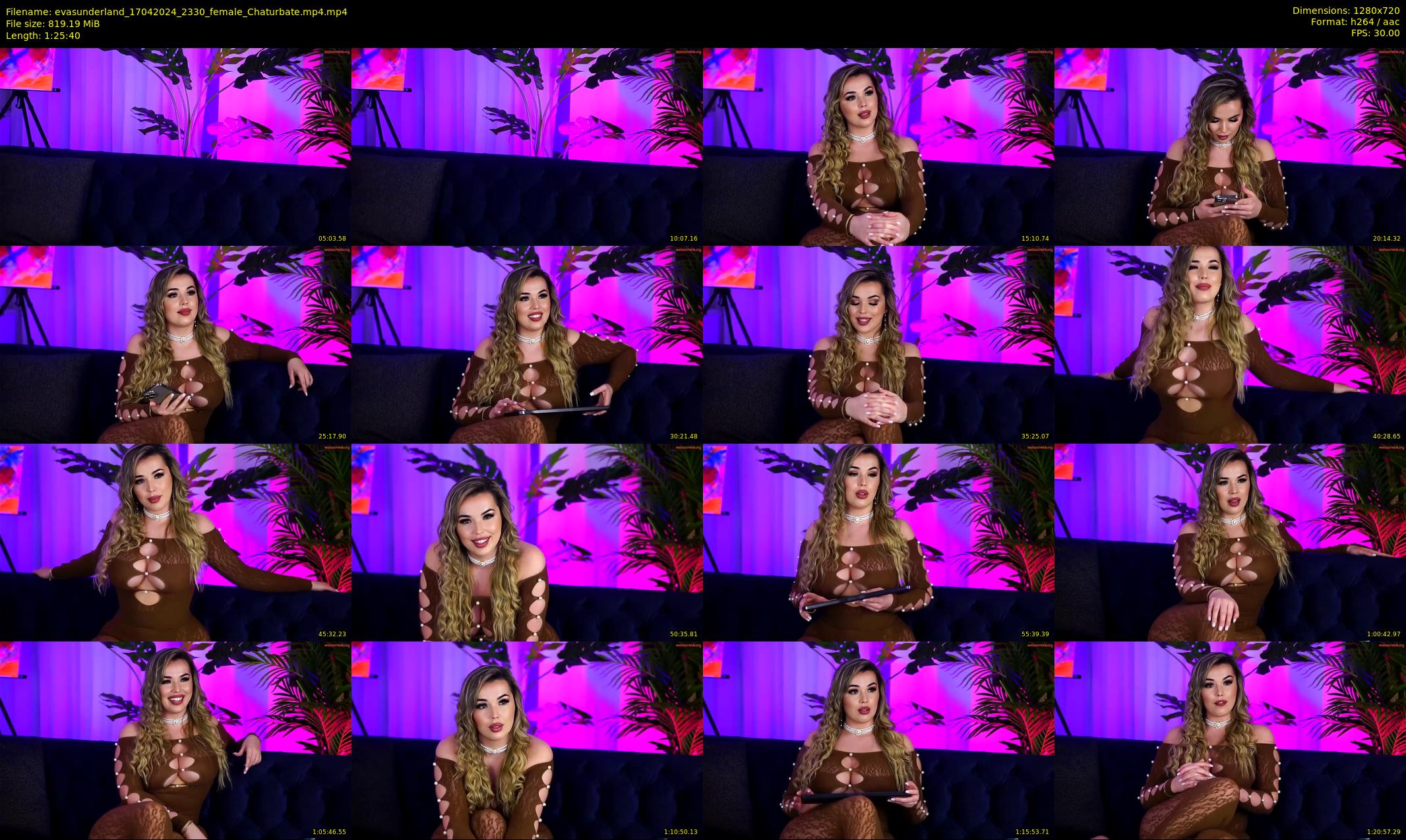 evasunderland — 86 minute Chaturbate female cam show recording, 720p, Apr 17, 2024