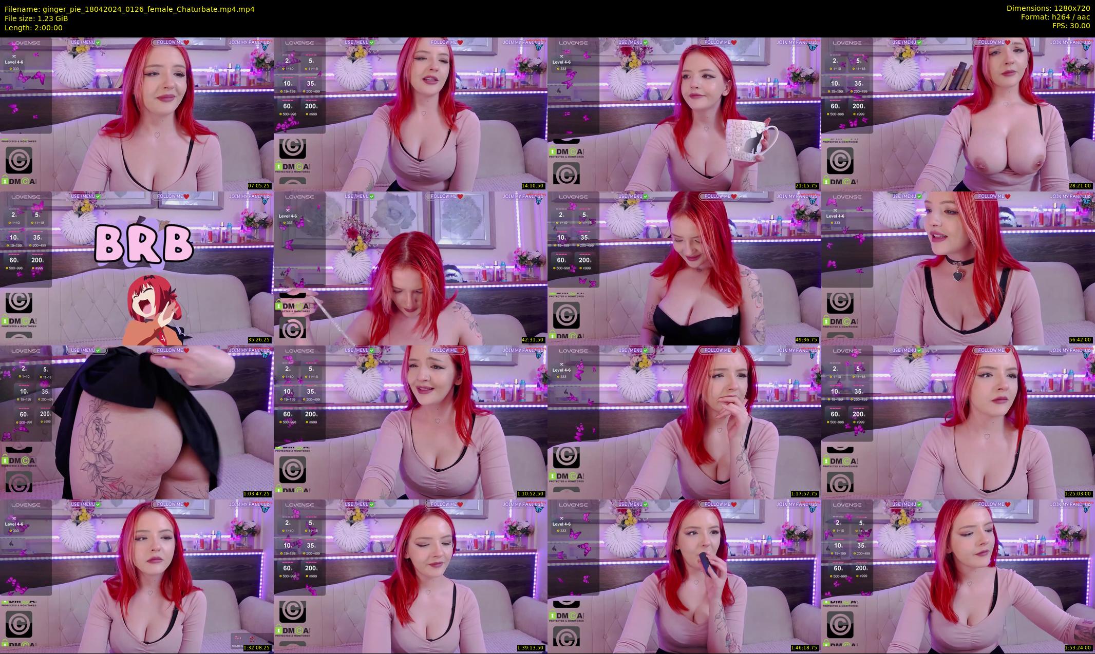 ginger_pie — 120 minute Chaturbate female cam show recording, 720p, Apr 18, 2024