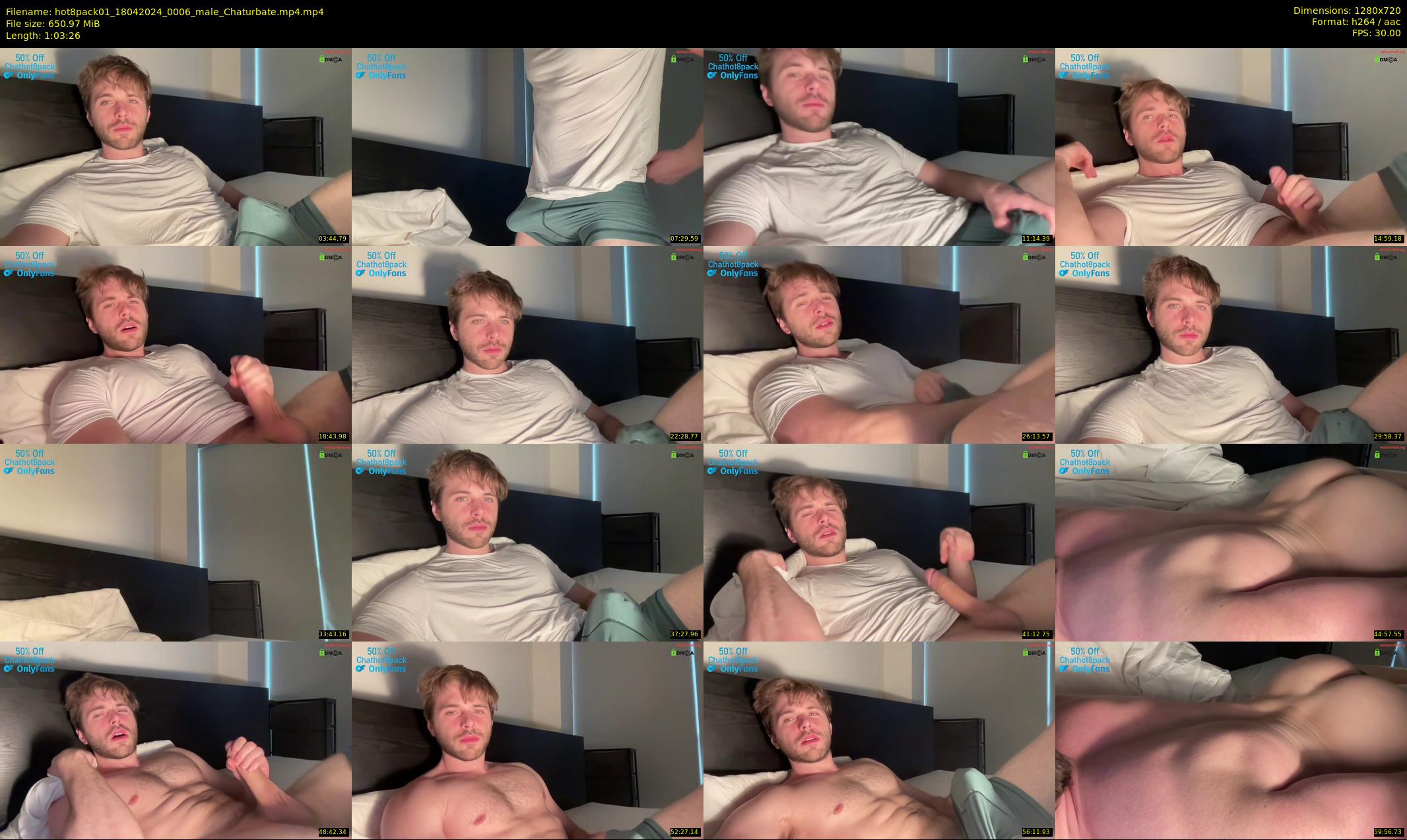 hot8pack01 — 64 minute Chaturbate male cam show recording, 720p, Apr 18, 2024