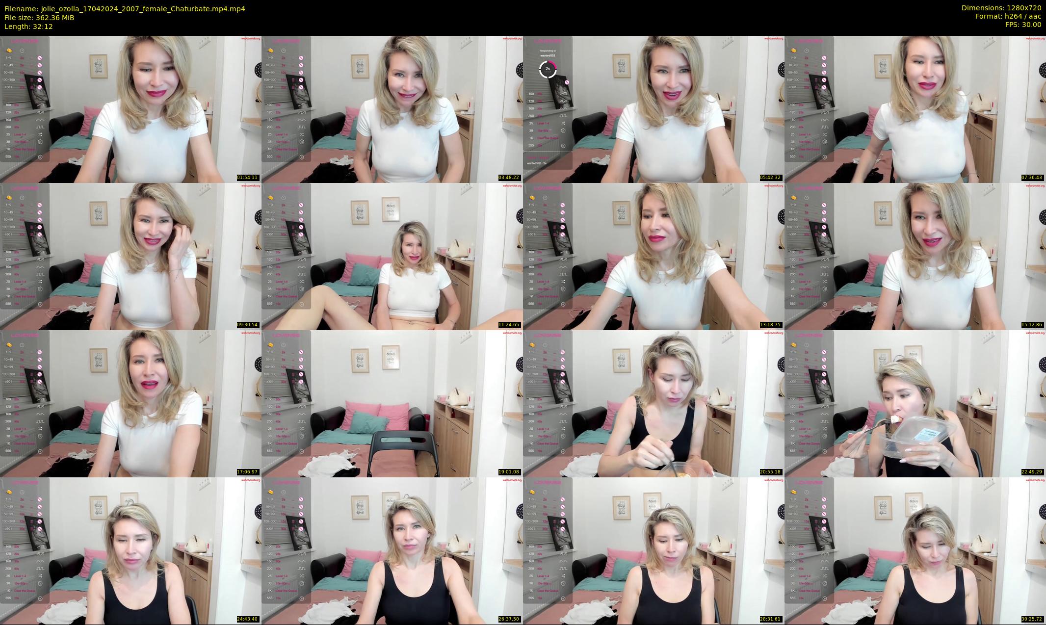 jolie_ozolla — 33 minute Chaturbate female cam show recording, 720p, Apr 17, 2024