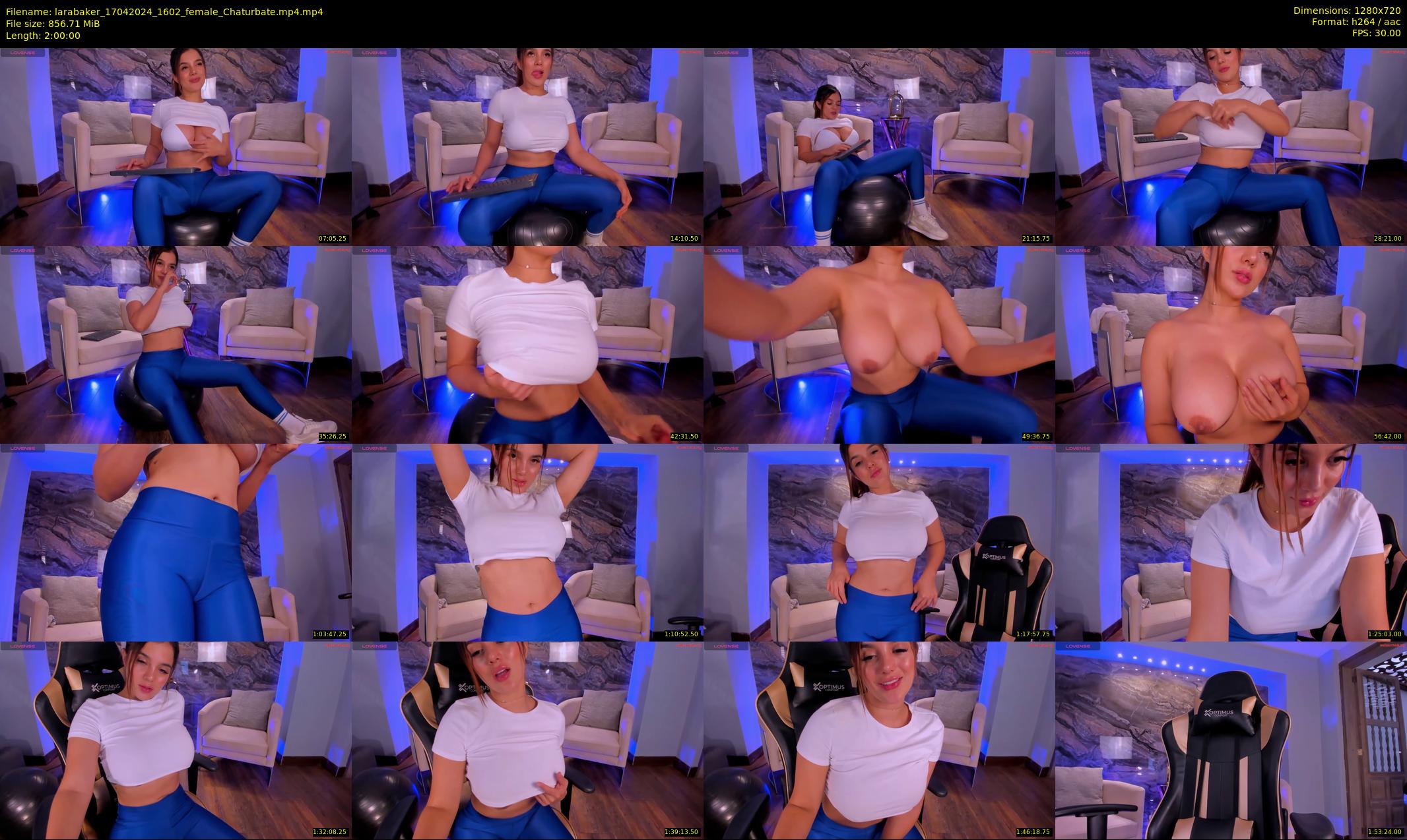larabaker — 120 minute Chaturbate female cam show recording, 720p, Apr 17, 2024
