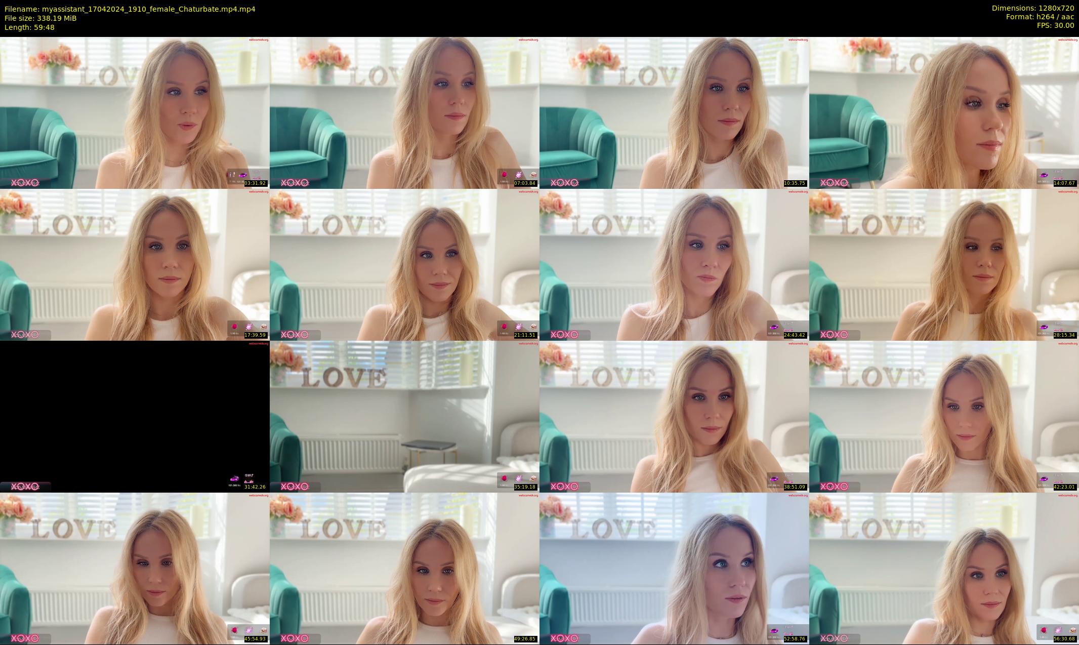 myassistant — 60 minute Chaturbate female cam show recording, 720p, Apr 17, 2024